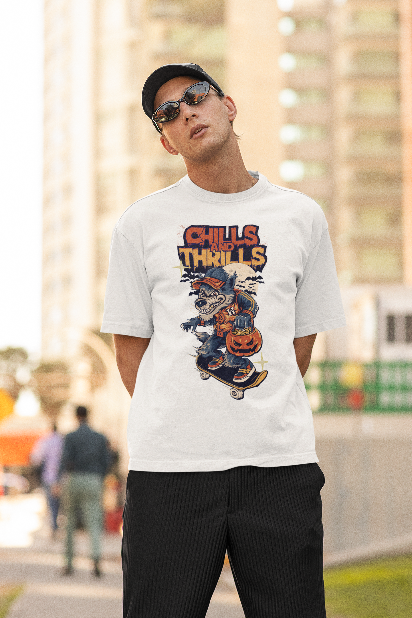 Chills & Thrills Oversized 100% Cotton T-Shirt