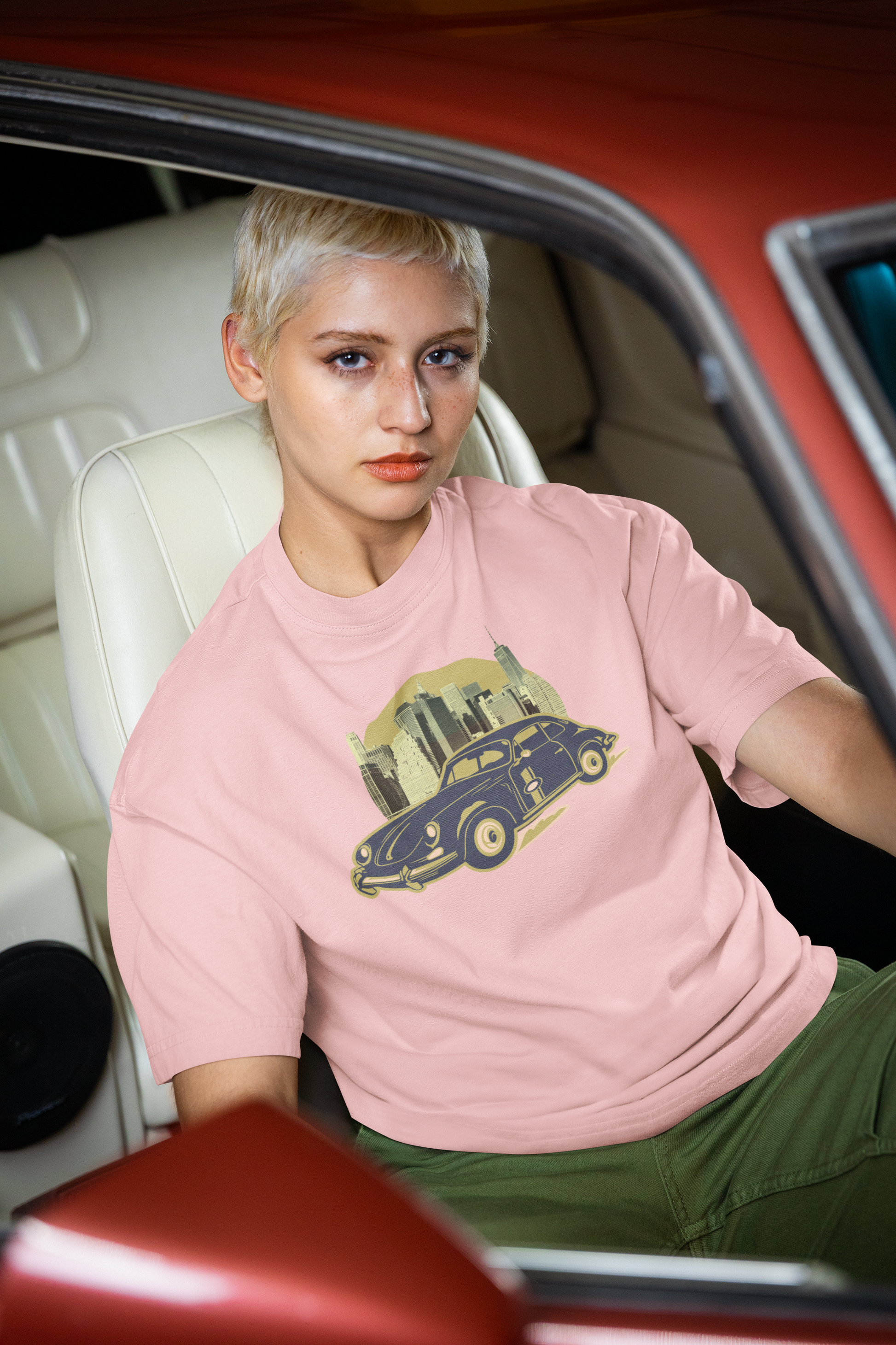 Vintage Car Oversized T-Shirt