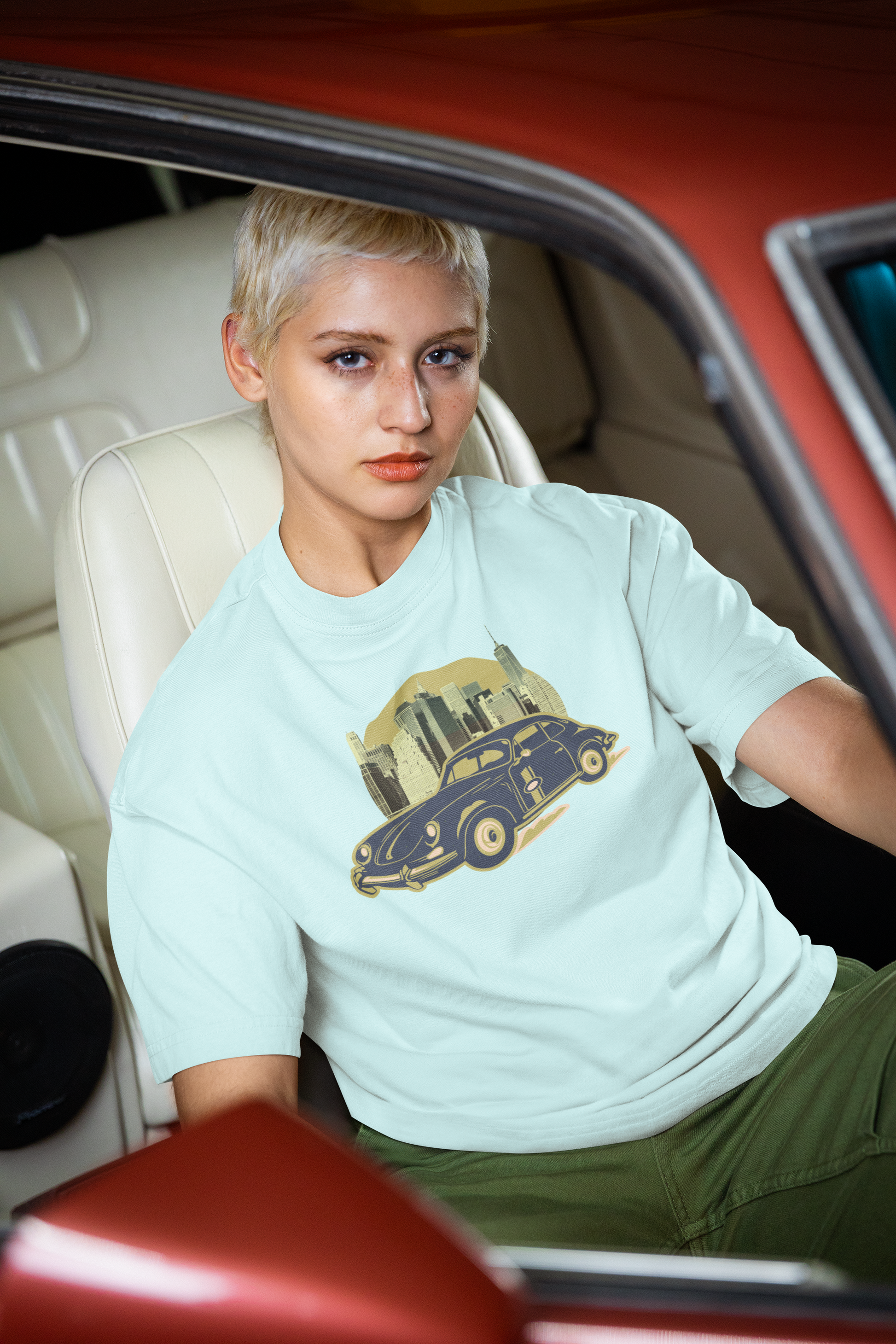 Vintage Car Oversized T-Shirt