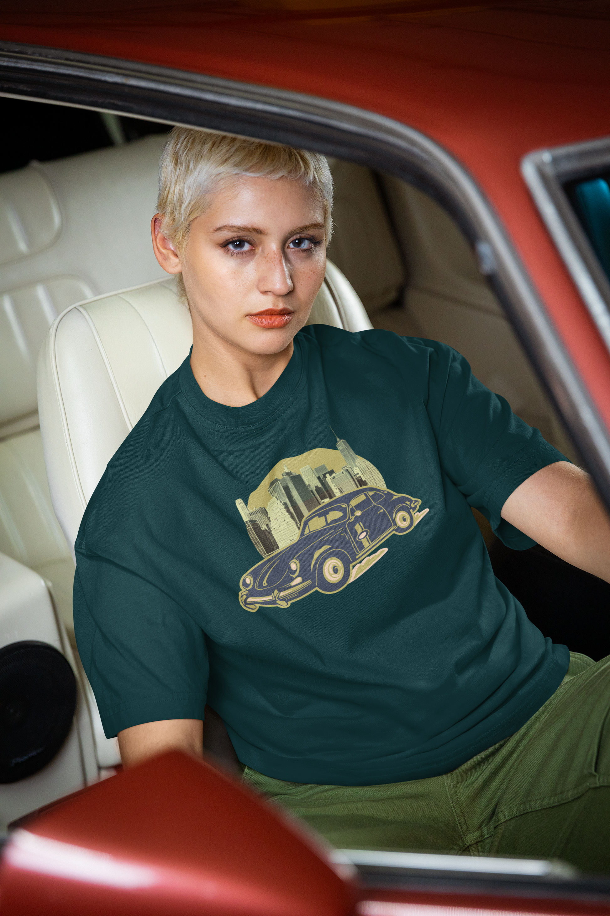 Vintage Car Oversized T-Shirt