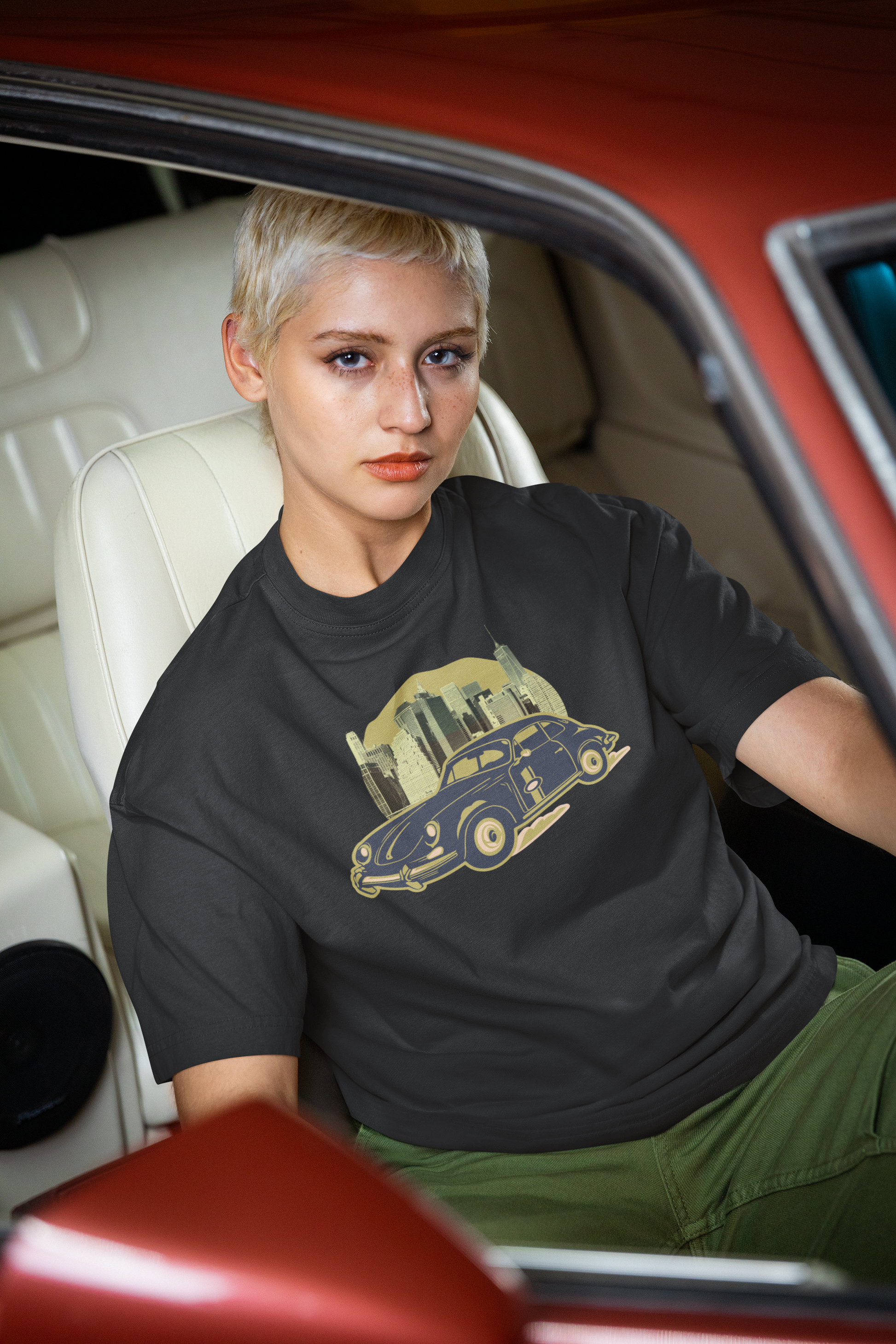 Vintage Car Oversized T-Shirt