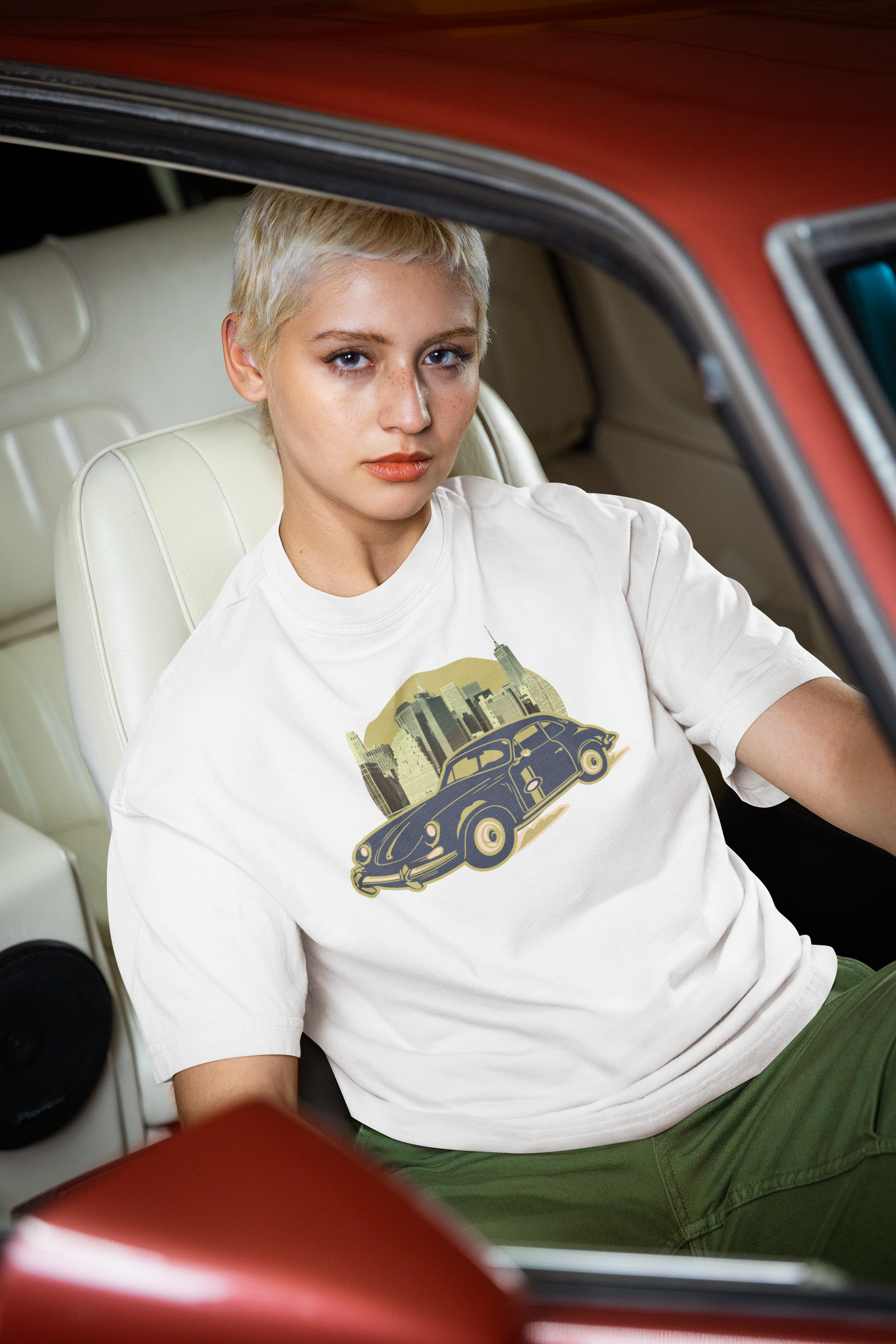 Vintage Car Oversized T-Shirt