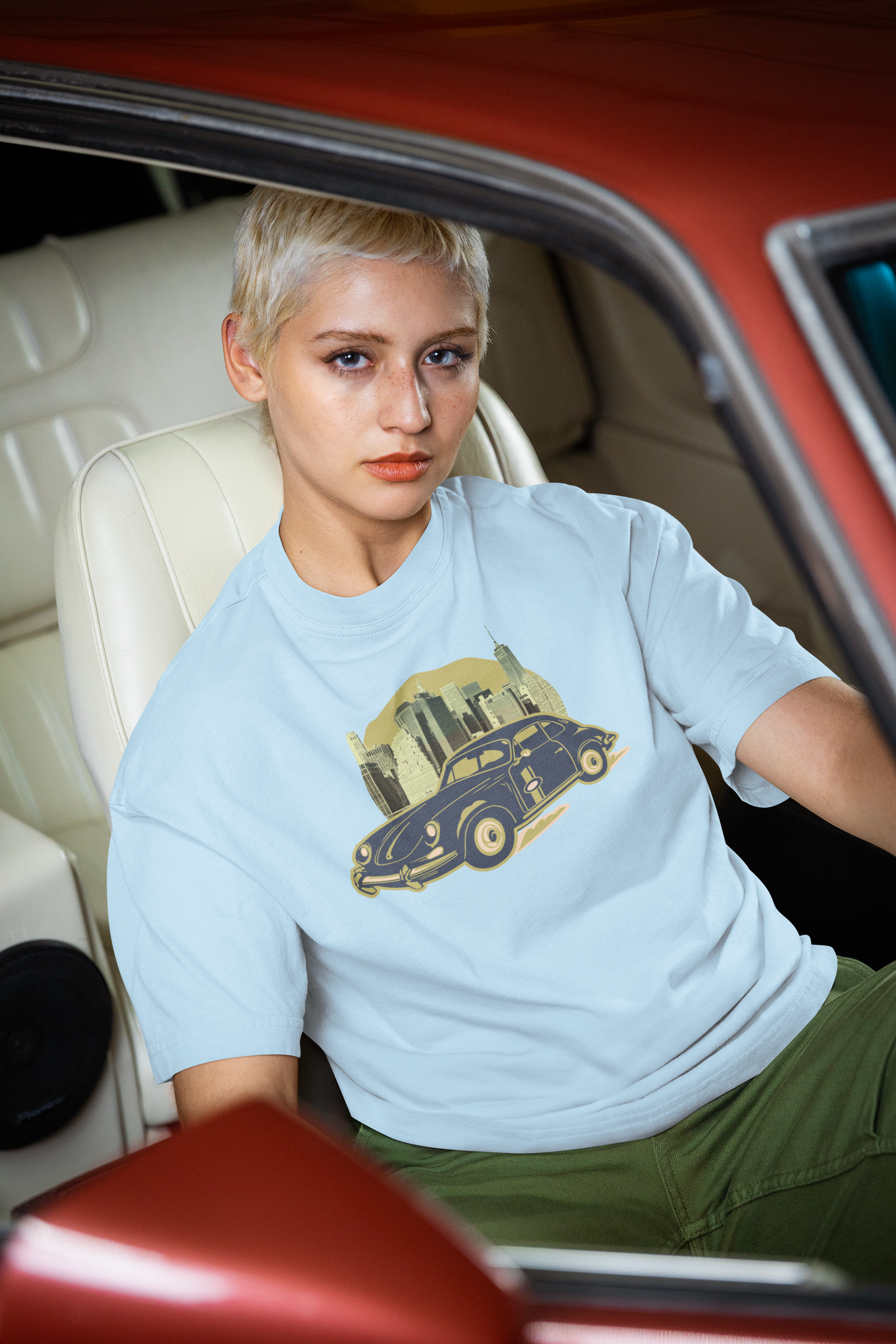 Vintage Car Oversized T-Shirt
