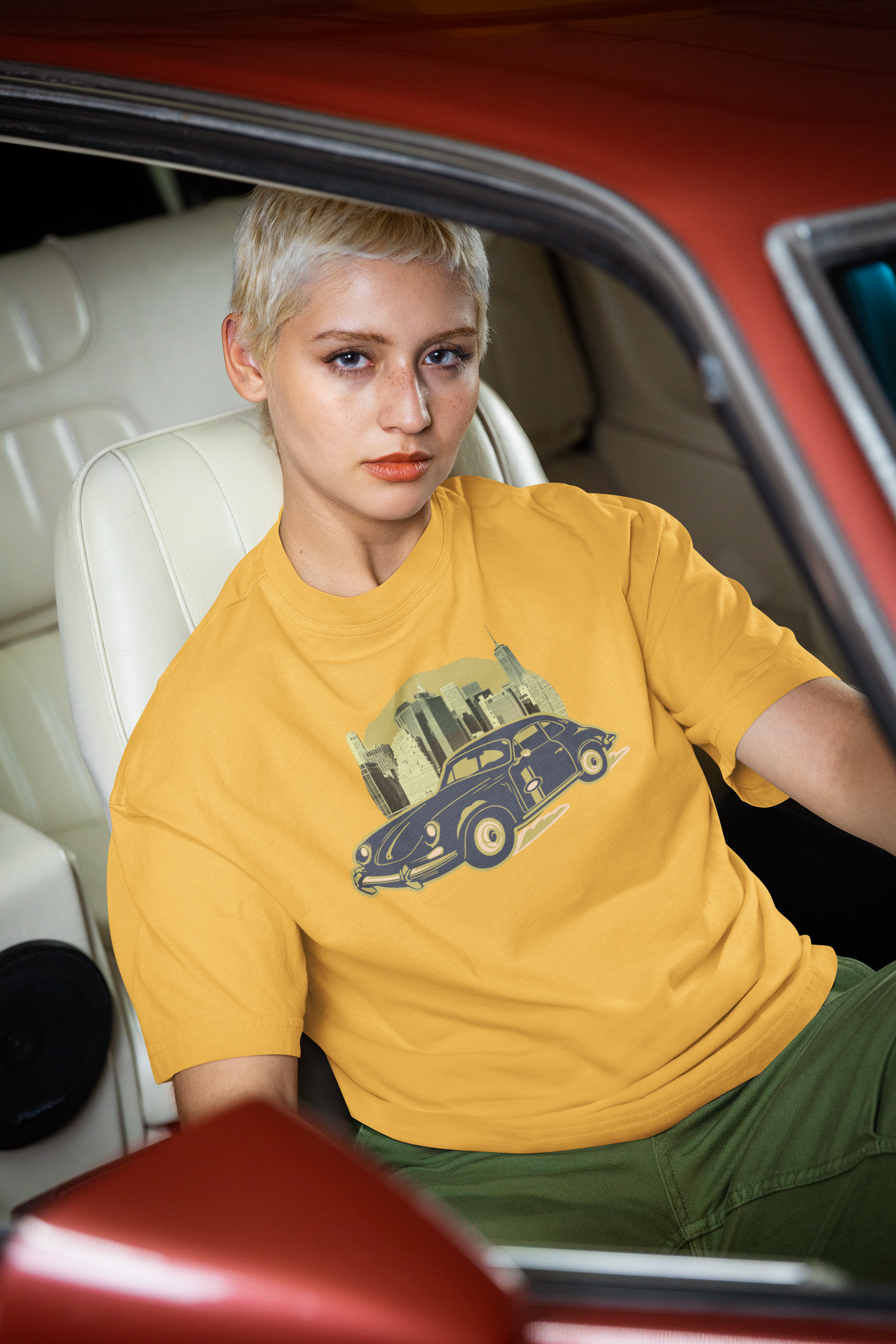 Vintage Car Oversized T-Shirt