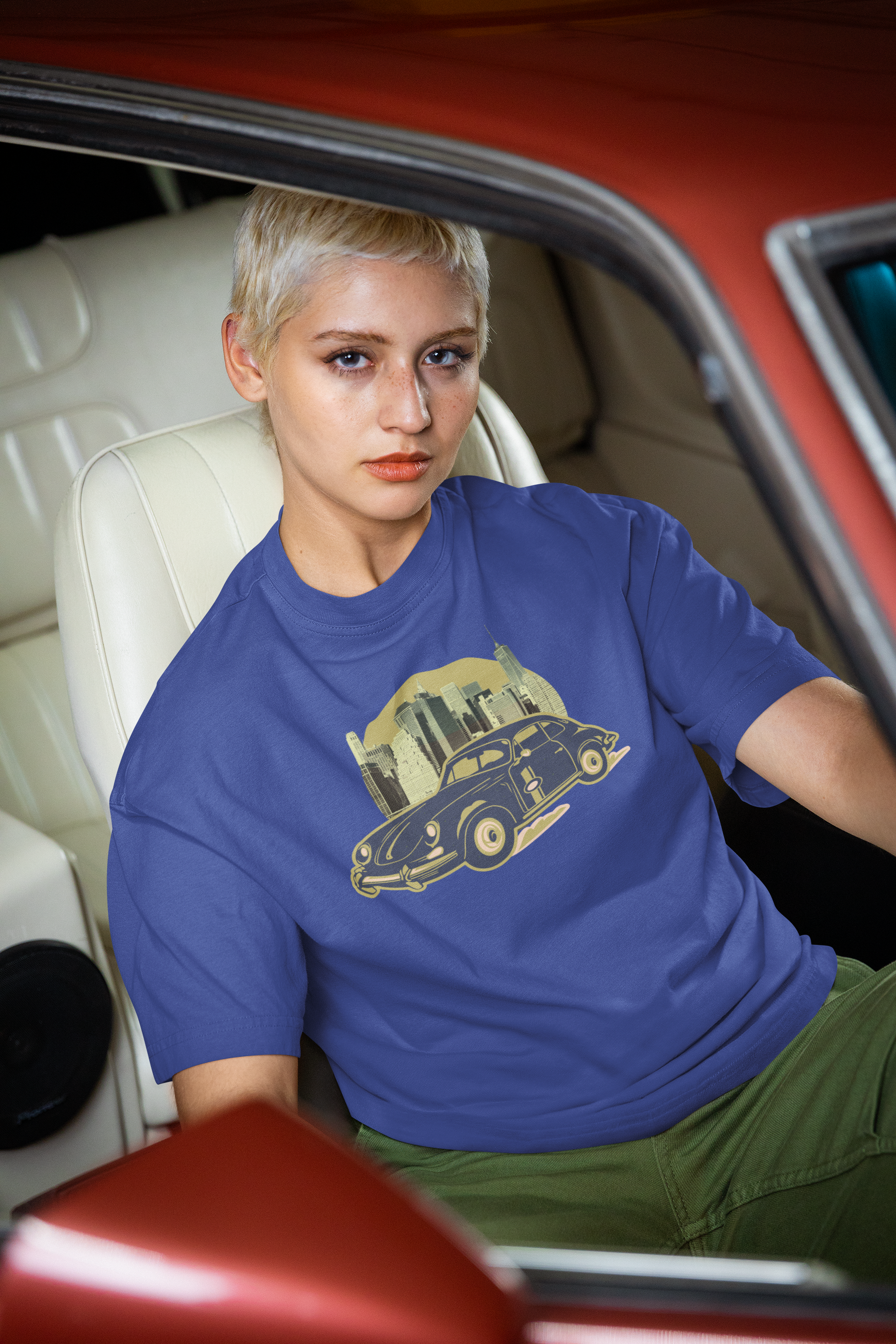 Vintage Car Oversized T-Shirt