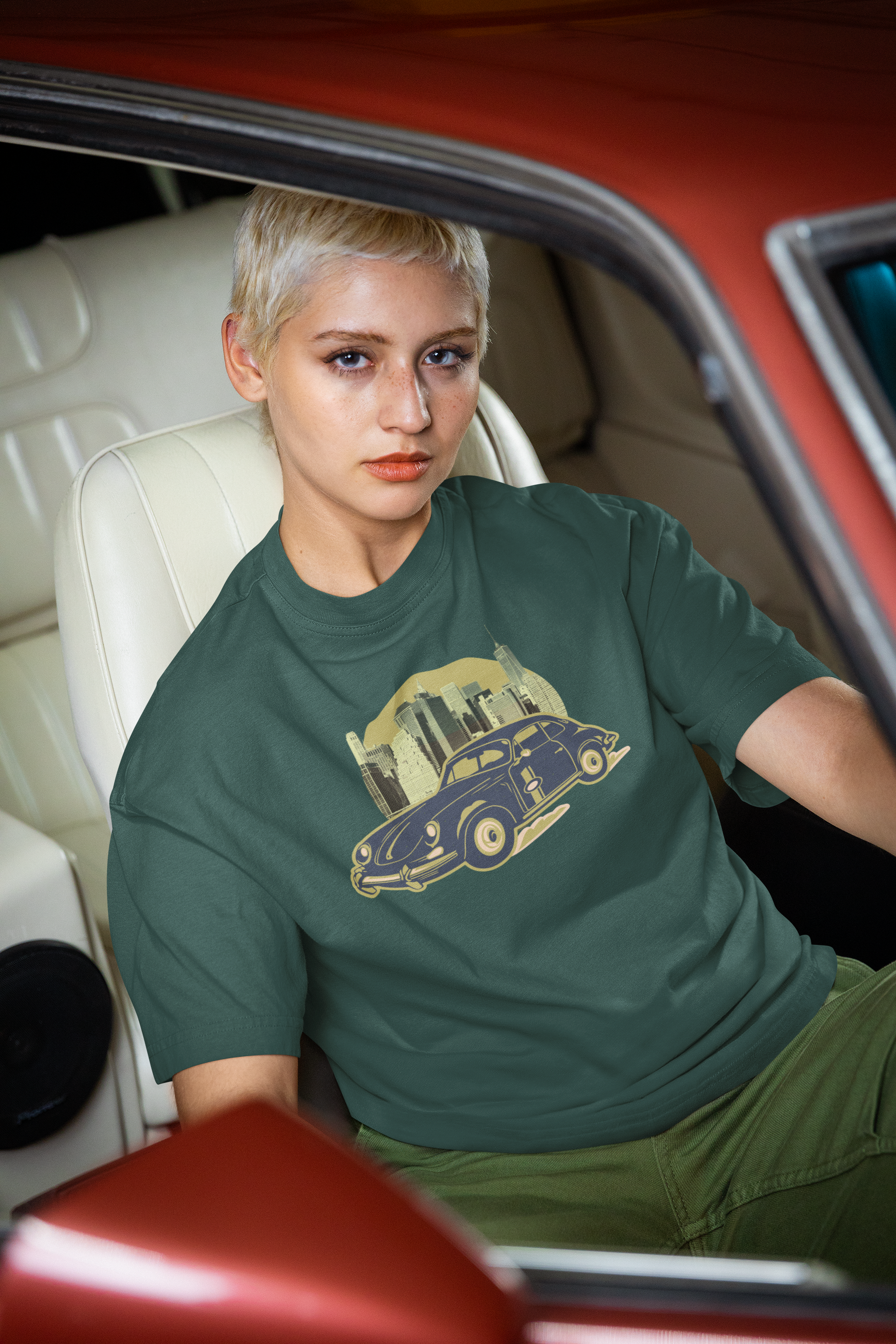 Vintage Car Oversized T-Shirt