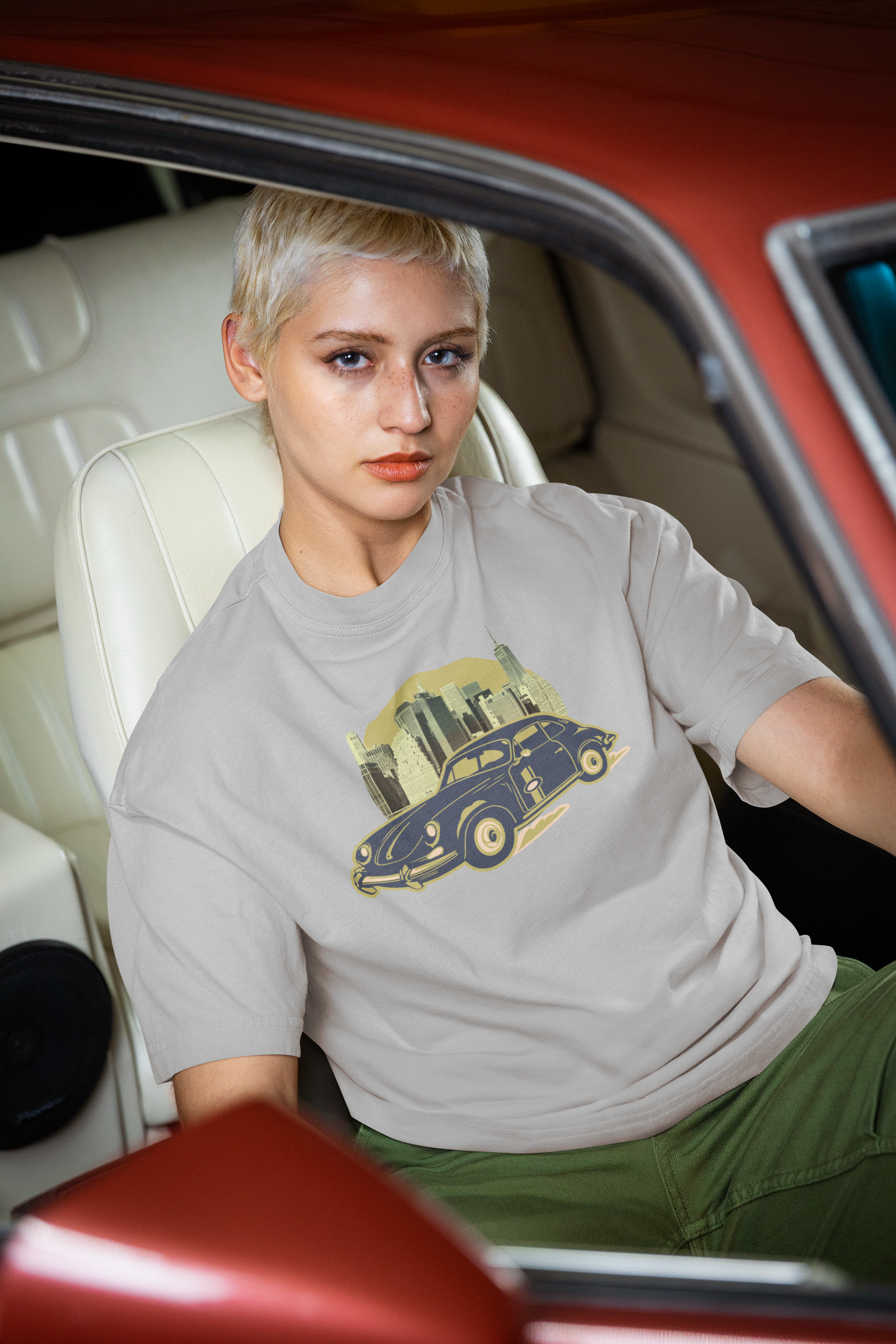 Vintage Car Oversized T-Shirt
