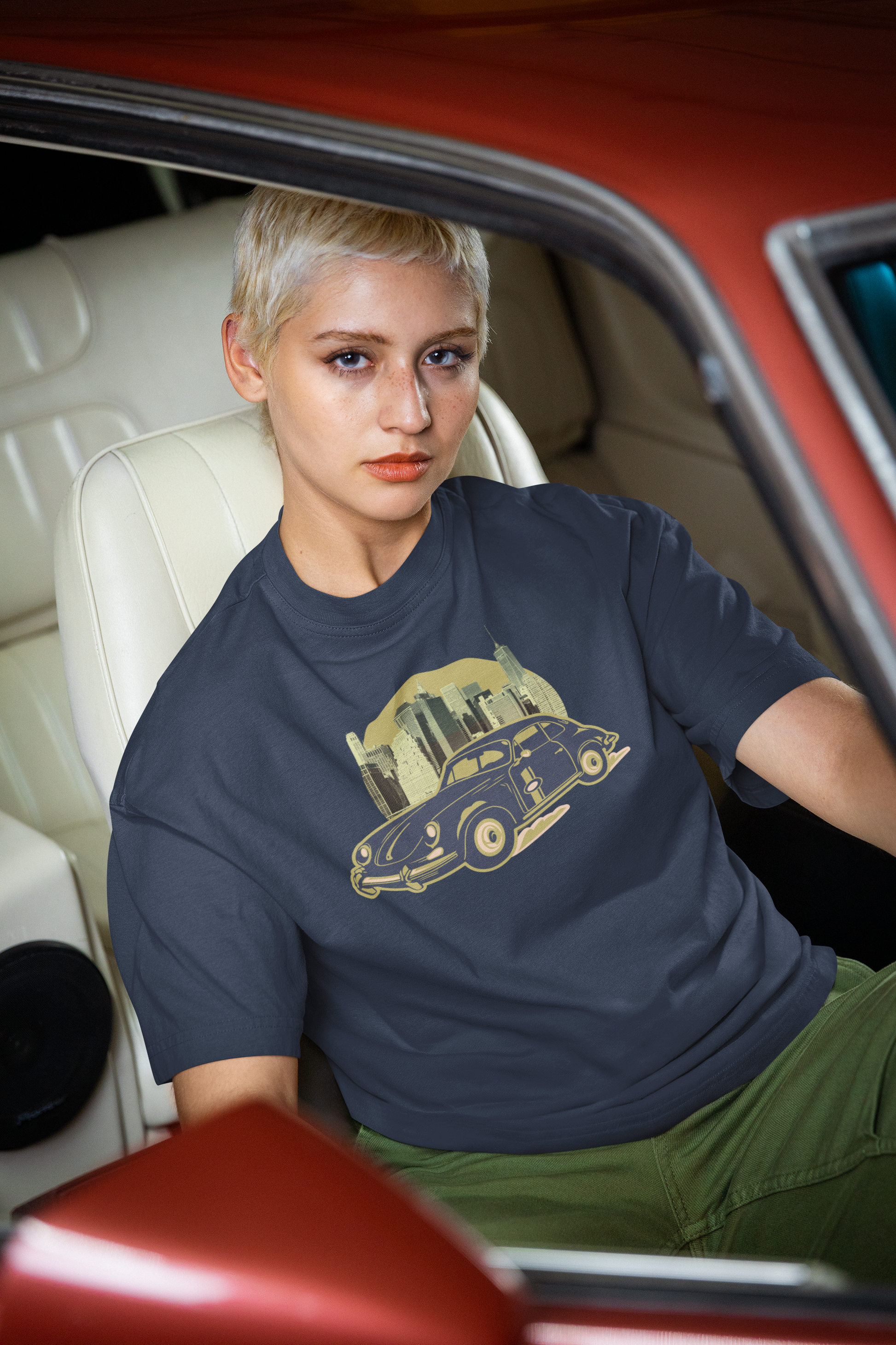Vintage Car Oversized T-Shirt