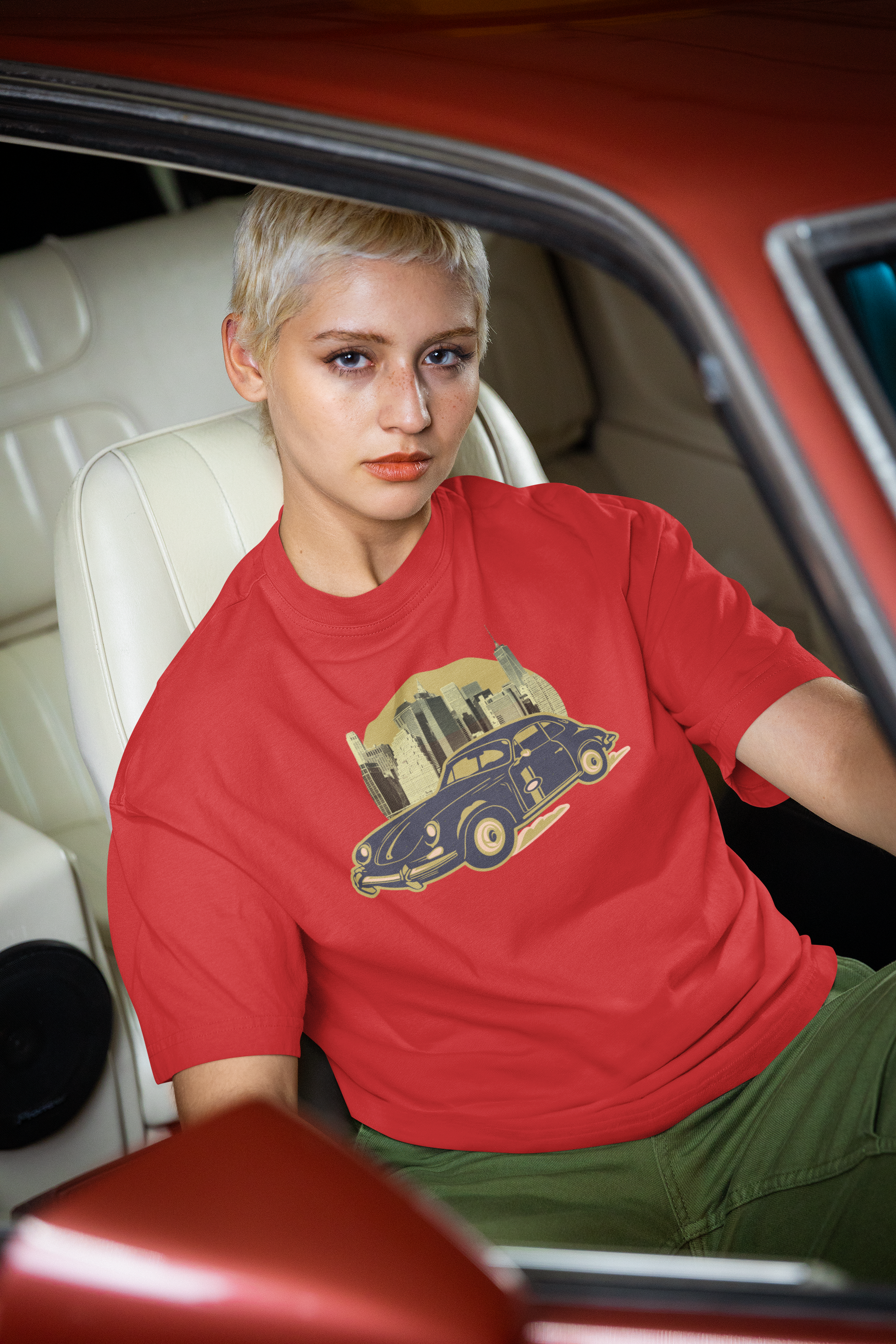 Vintage Car Oversized T-Shirt
