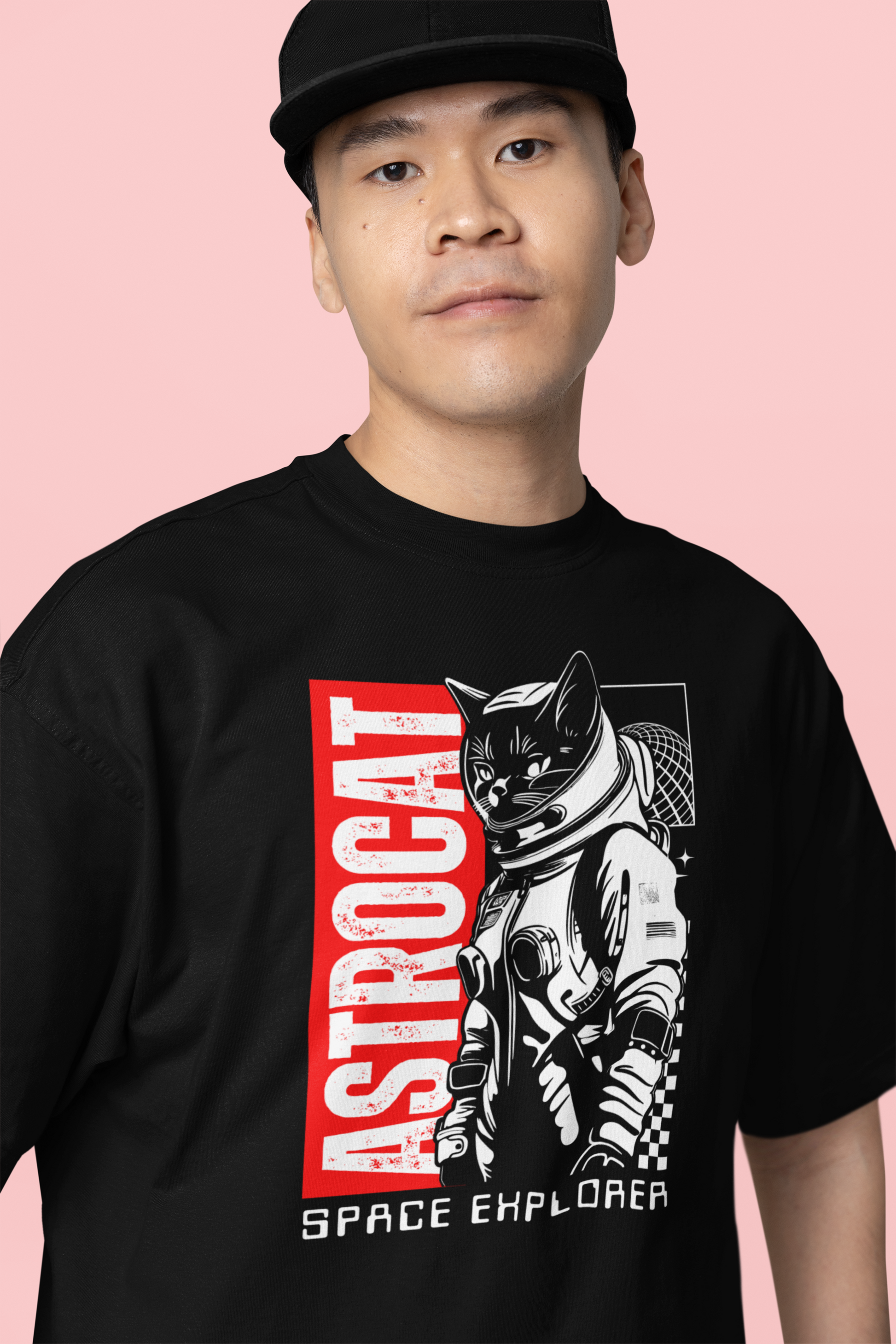 Astrocat Space Explorer Oversized T-Shirt