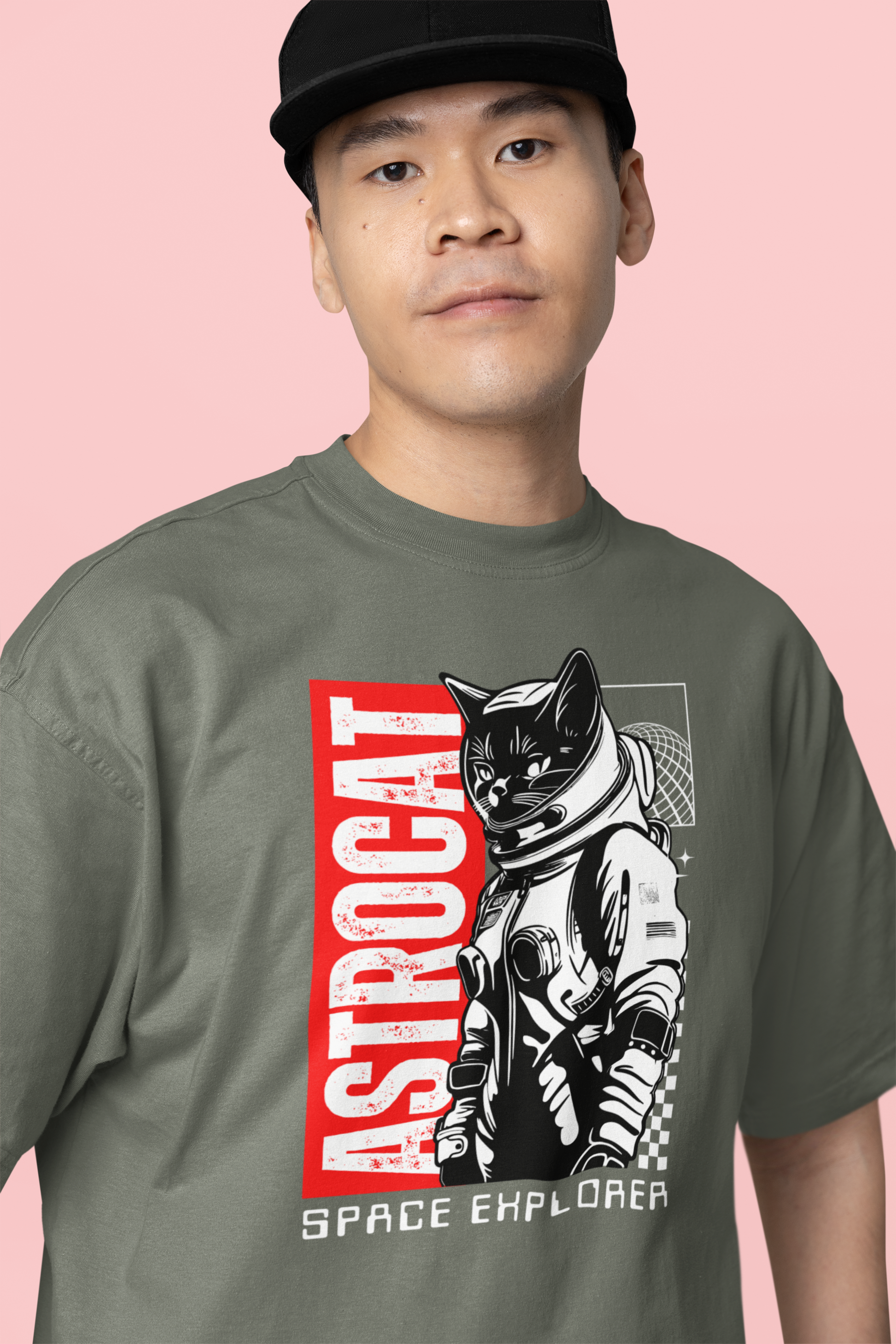 Astrocat Space Explorer Oversized T-Shirt