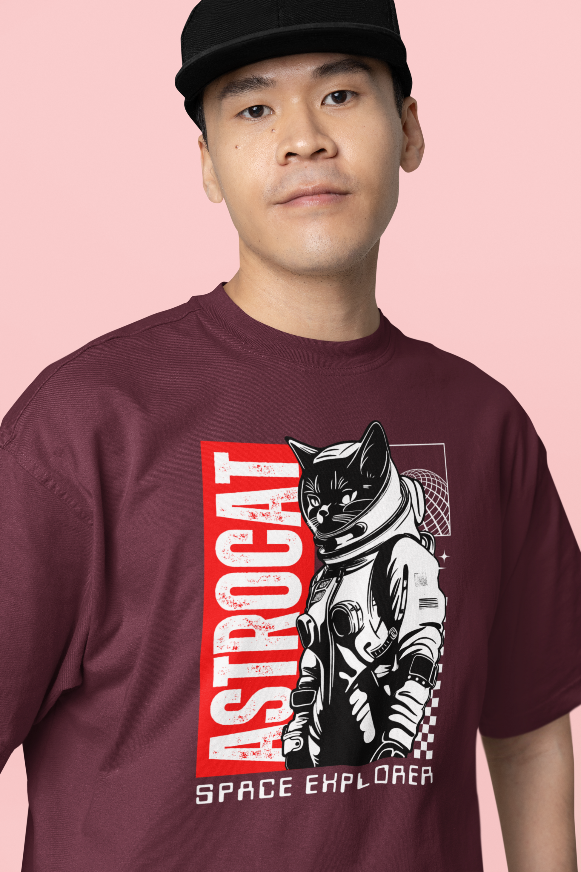 Astrocat Space Explorer Oversized T-Shirt