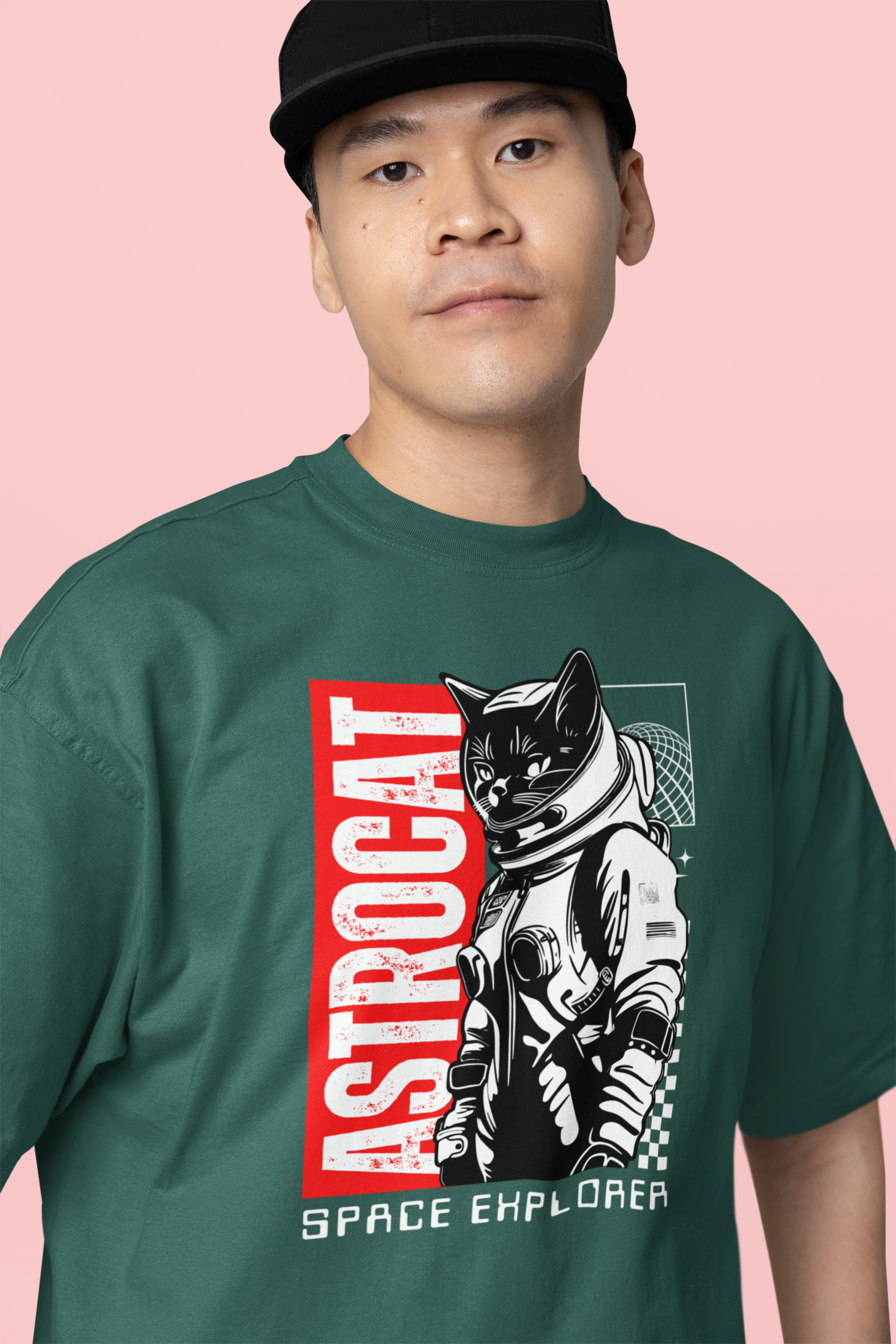 Astrocat Space Explorer Oversized T-Shirt
