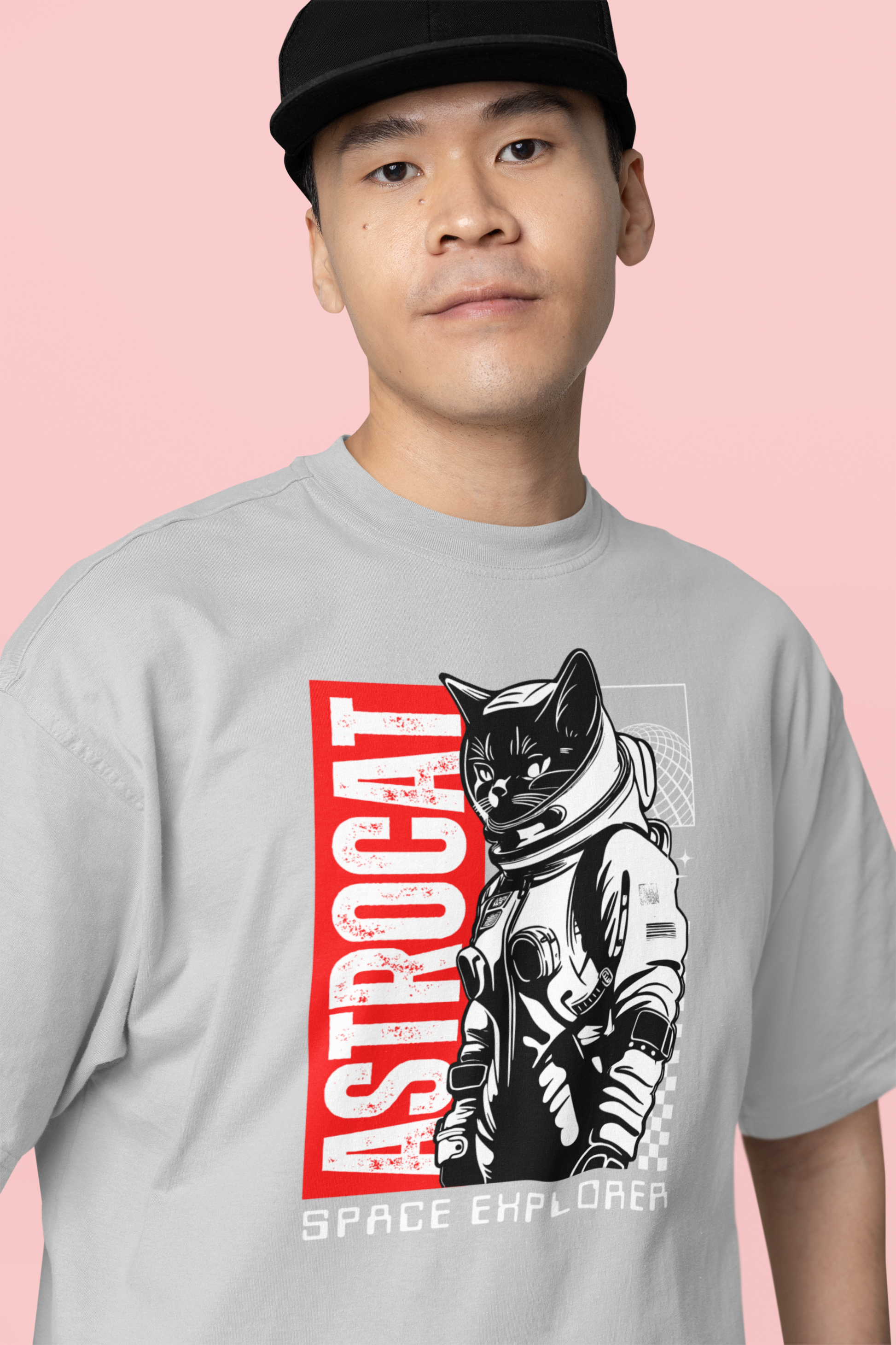 Astrocat Space Explorer Oversized T-Shirt