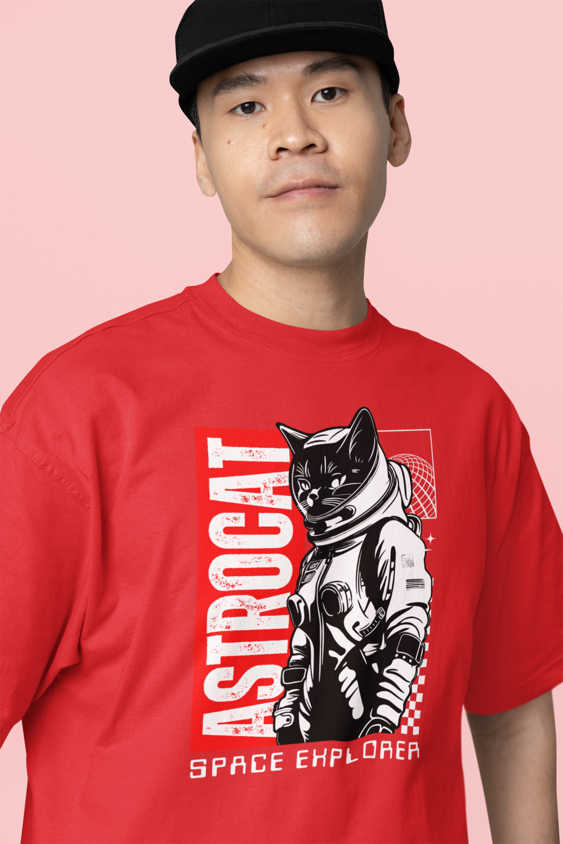 Astrocat Space Explorer Oversized T-Shirt
