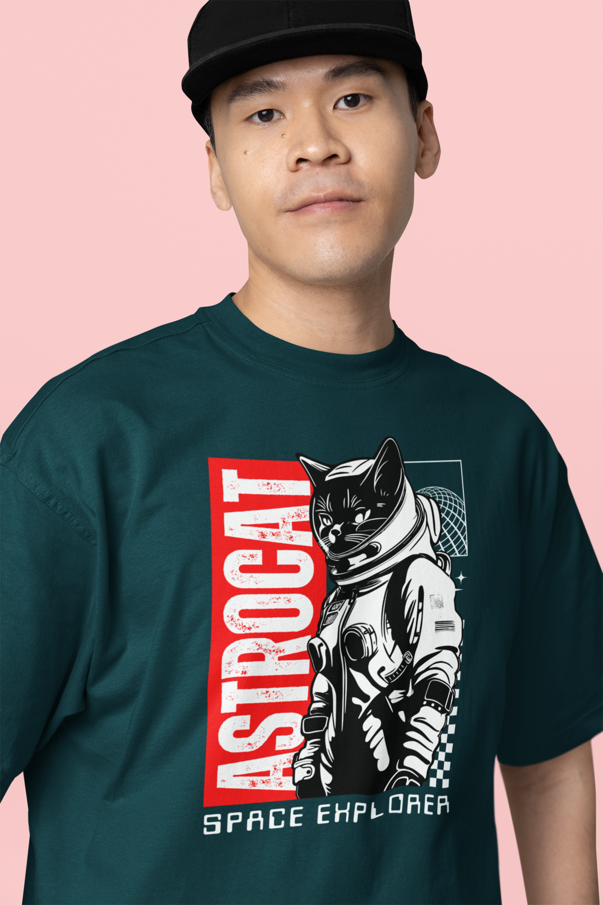 Astrocat Space Explorer Oversized T-Shirt