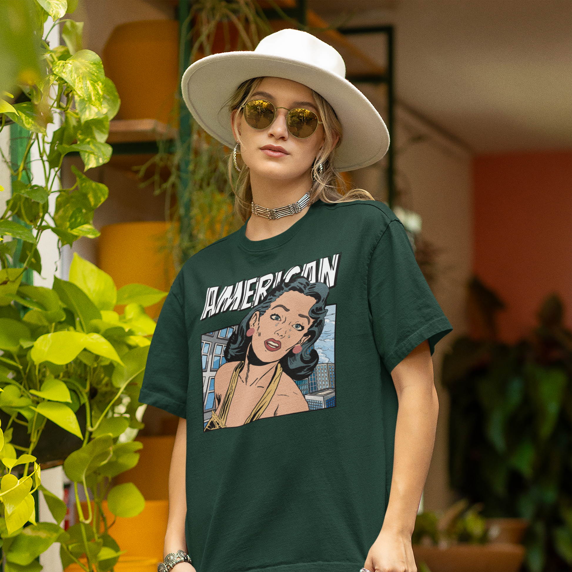 American Oversized 100% Cotton T-Shirt