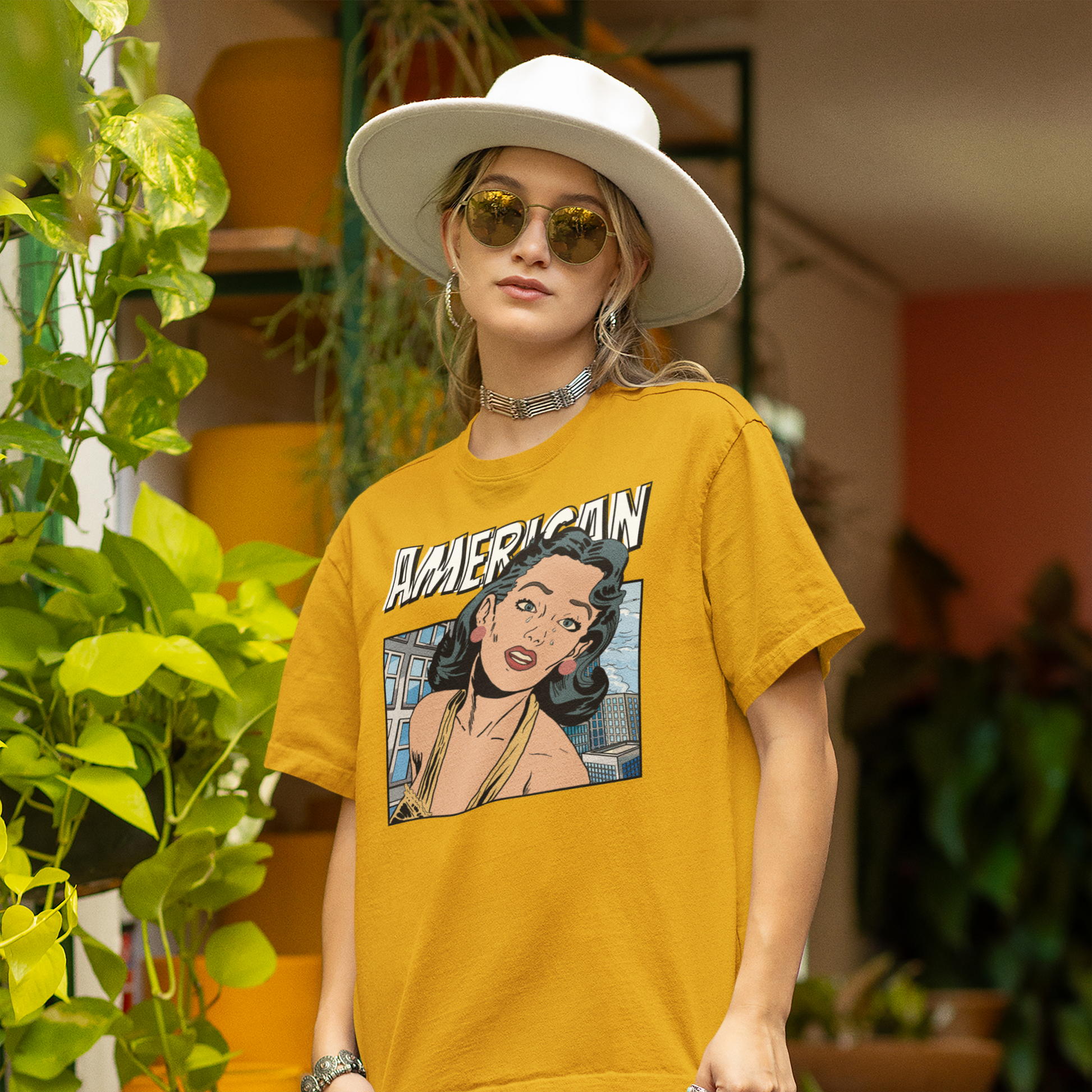 American Oversized 100% Cotton T-Shirt