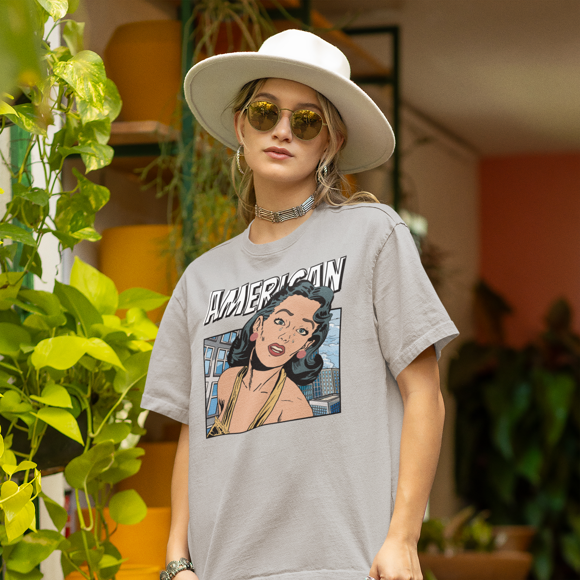 American Oversized 100% Cotton T-Shirt