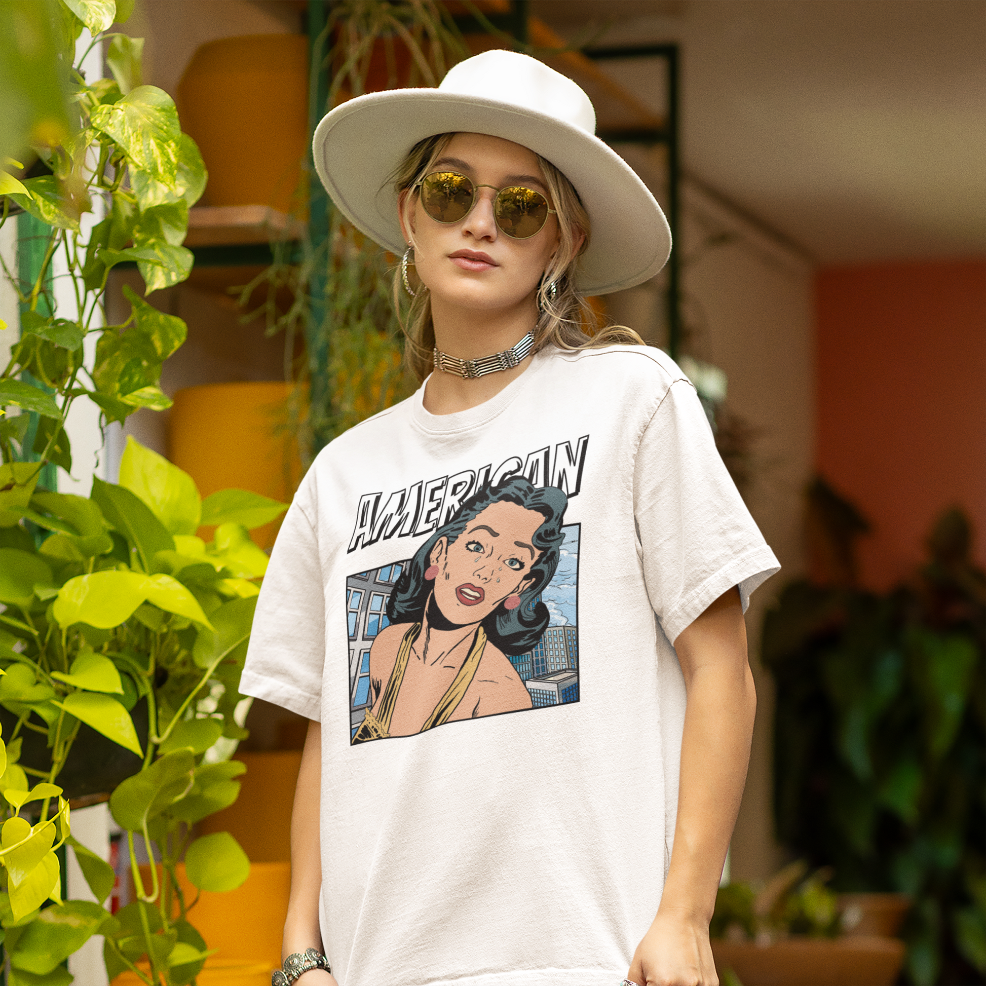 American Oversized 100% Cotton T-Shirt