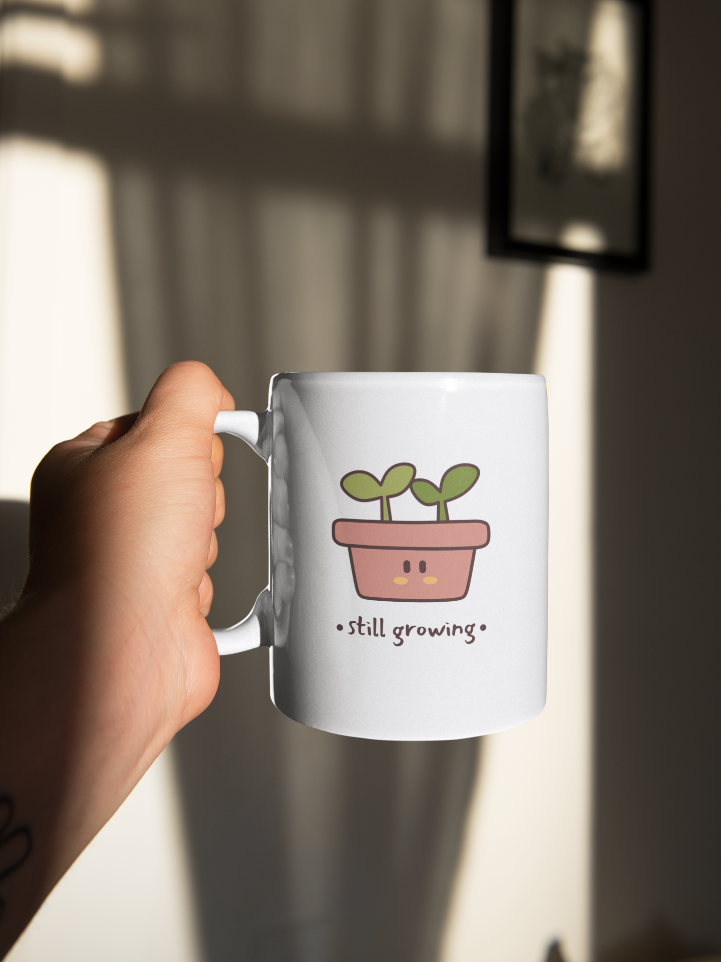 Still Growing Cute Plant Coffee Mug