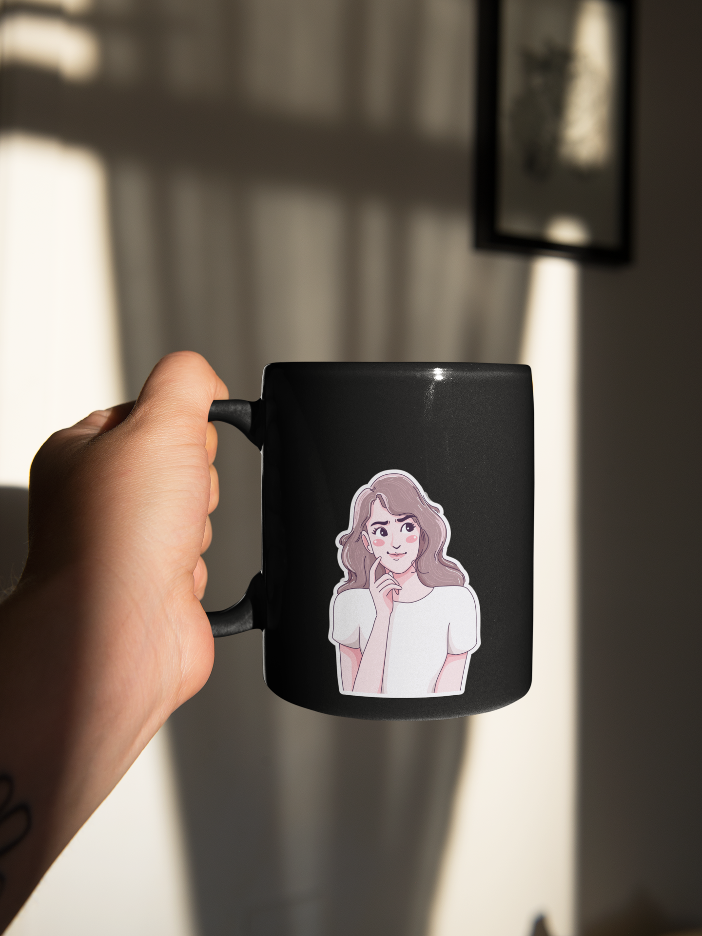 Cute Girl Printed Coffee Mug