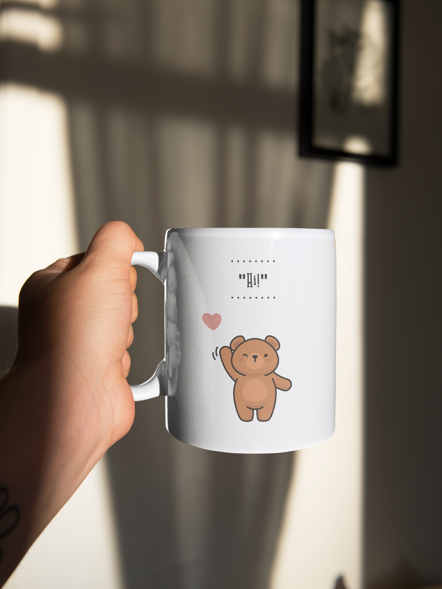 Hi! Teddy Coffee Mug