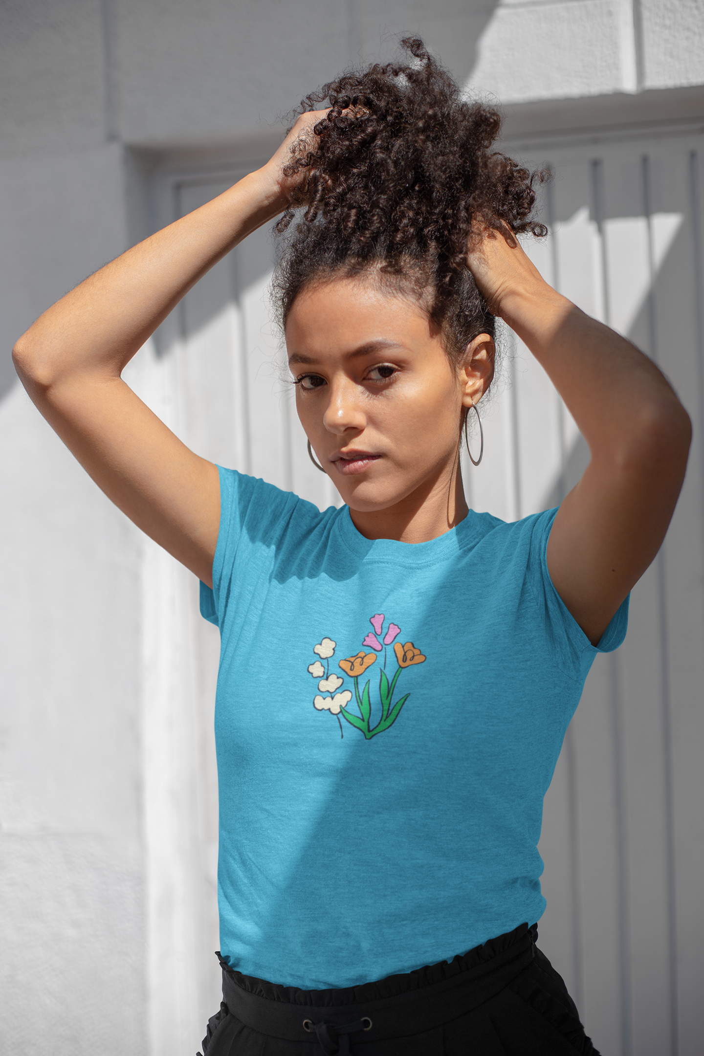 Flower 100% Cotton T-Shirt