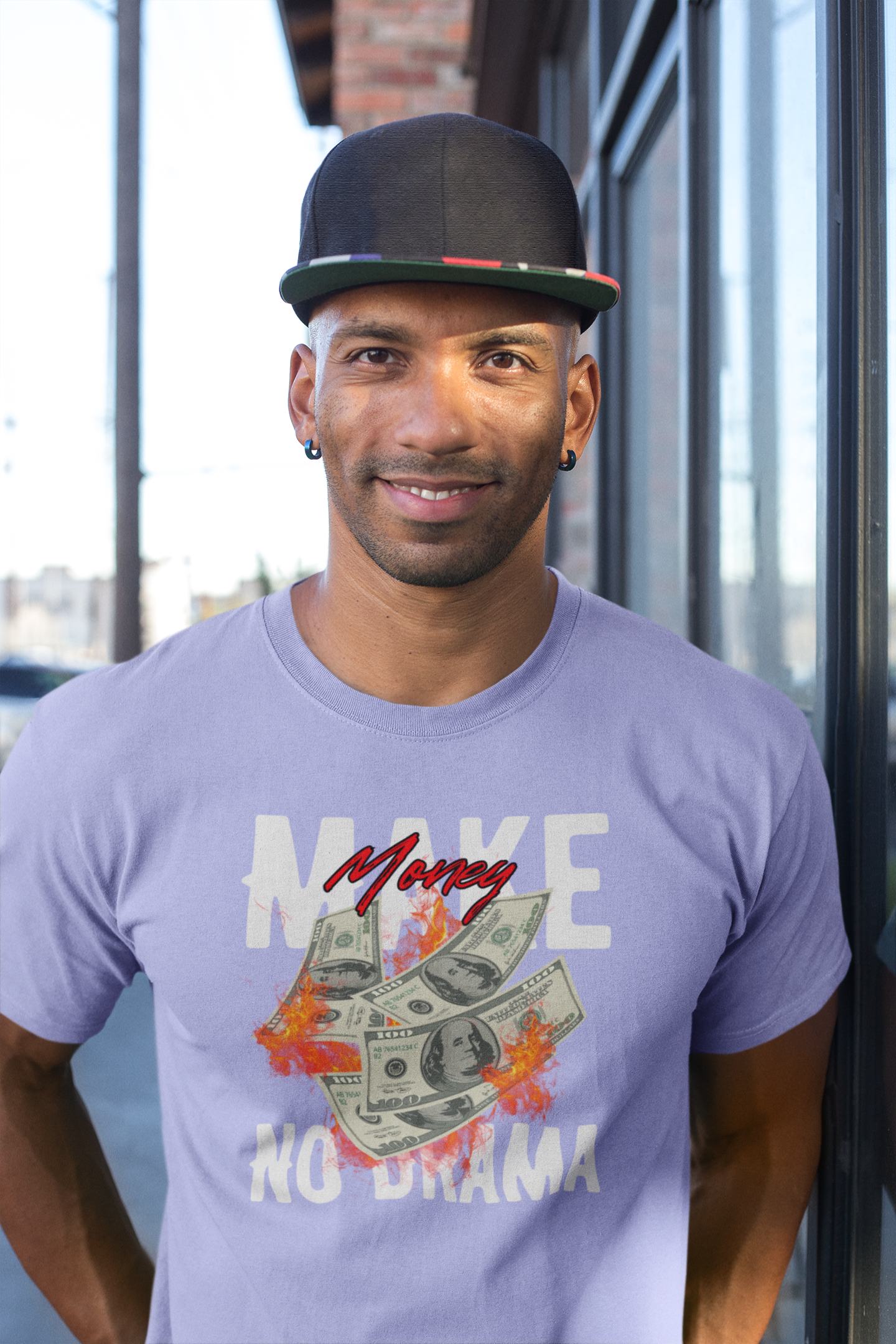 Make Money No Drama Cotton T-Shirt