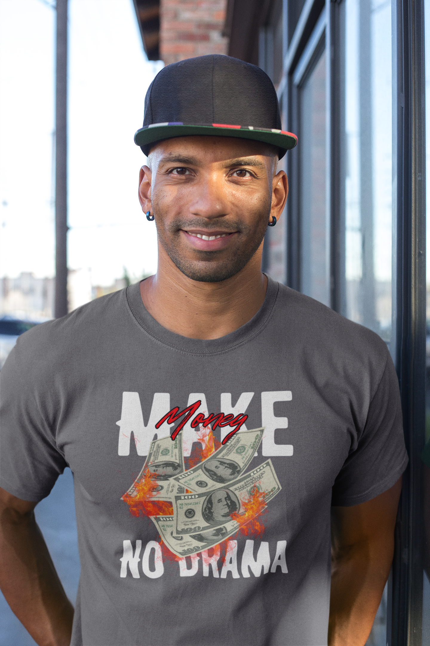 Make Money No Drama Cotton T-Shirt