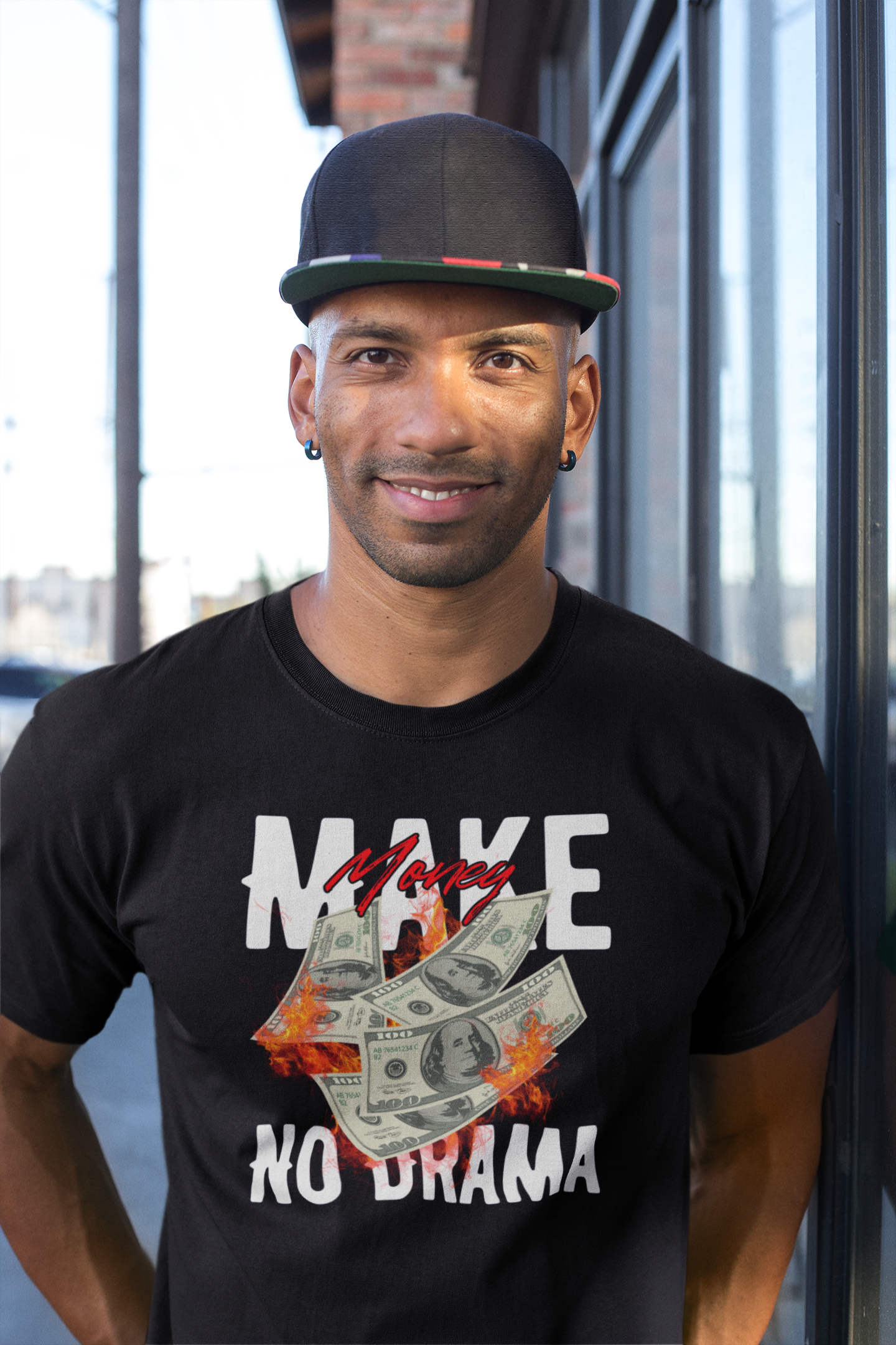Make Money No Drama Cotton T-Shirt