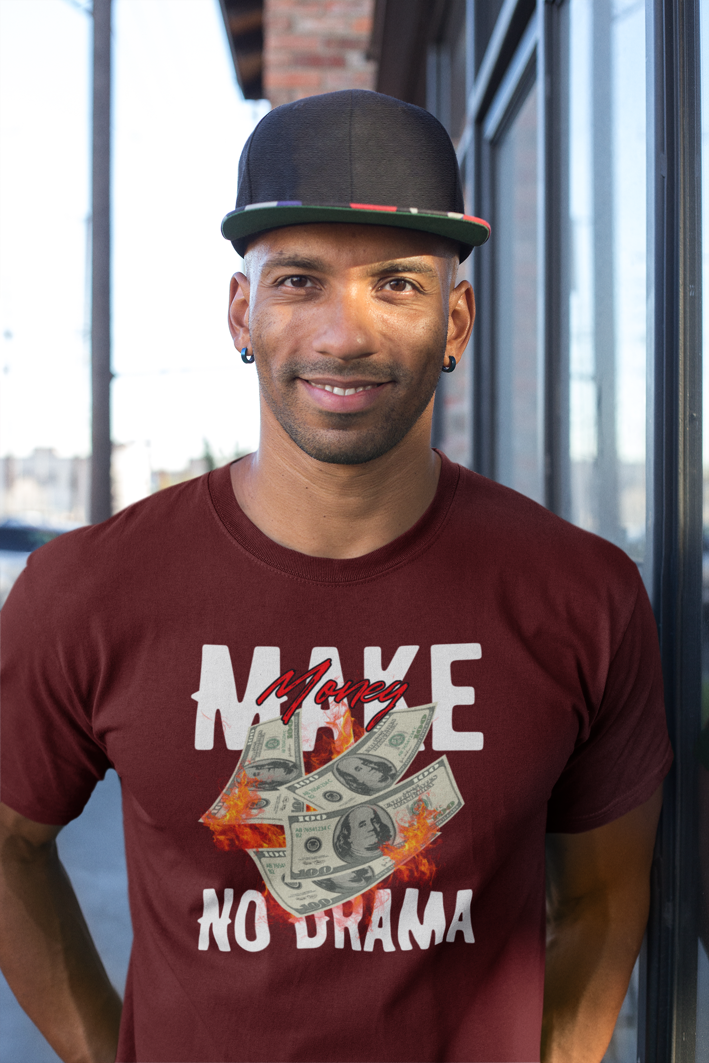 Make Money No Drama Cotton T-Shirt
