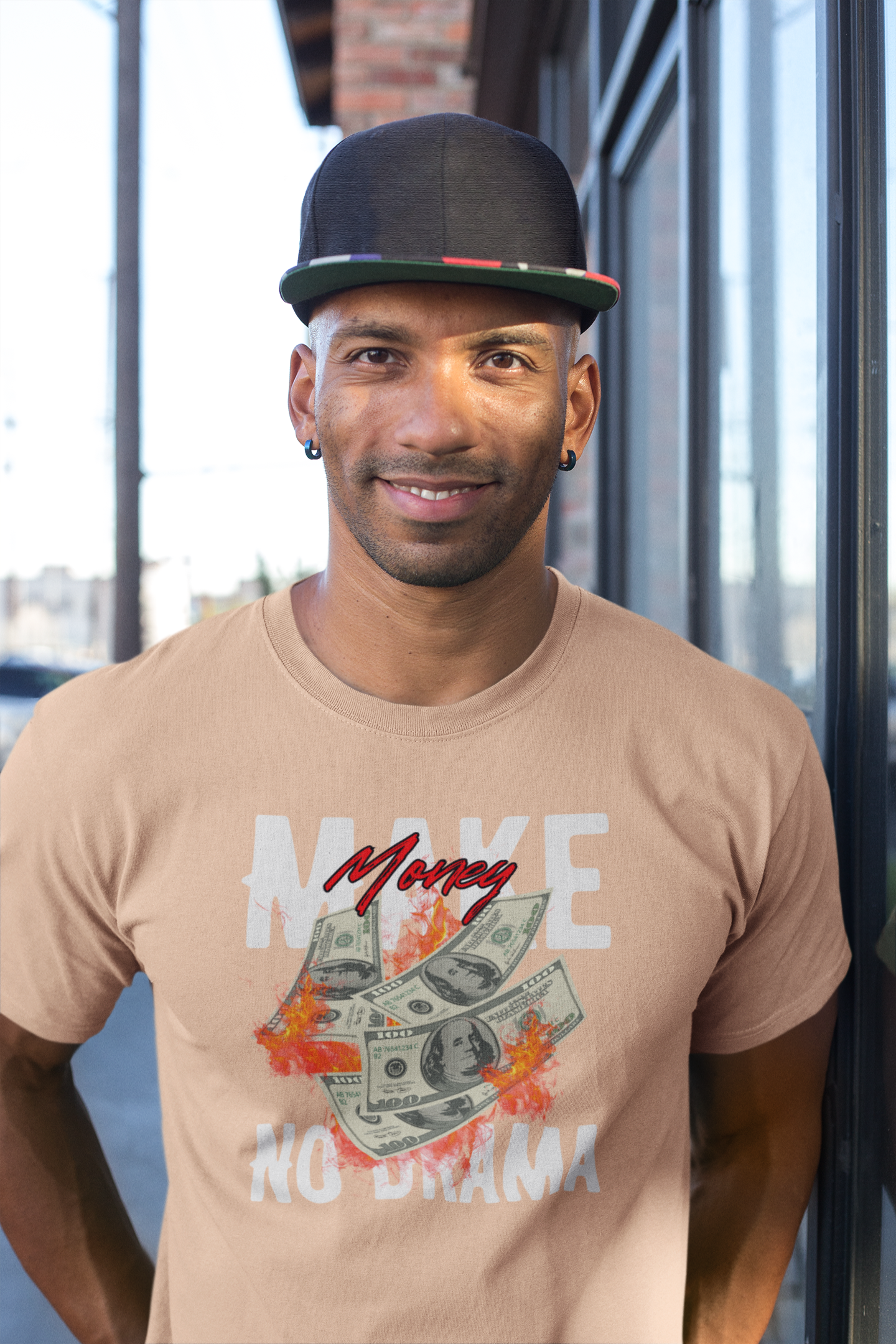 Make Money No Drama Cotton T-Shirt