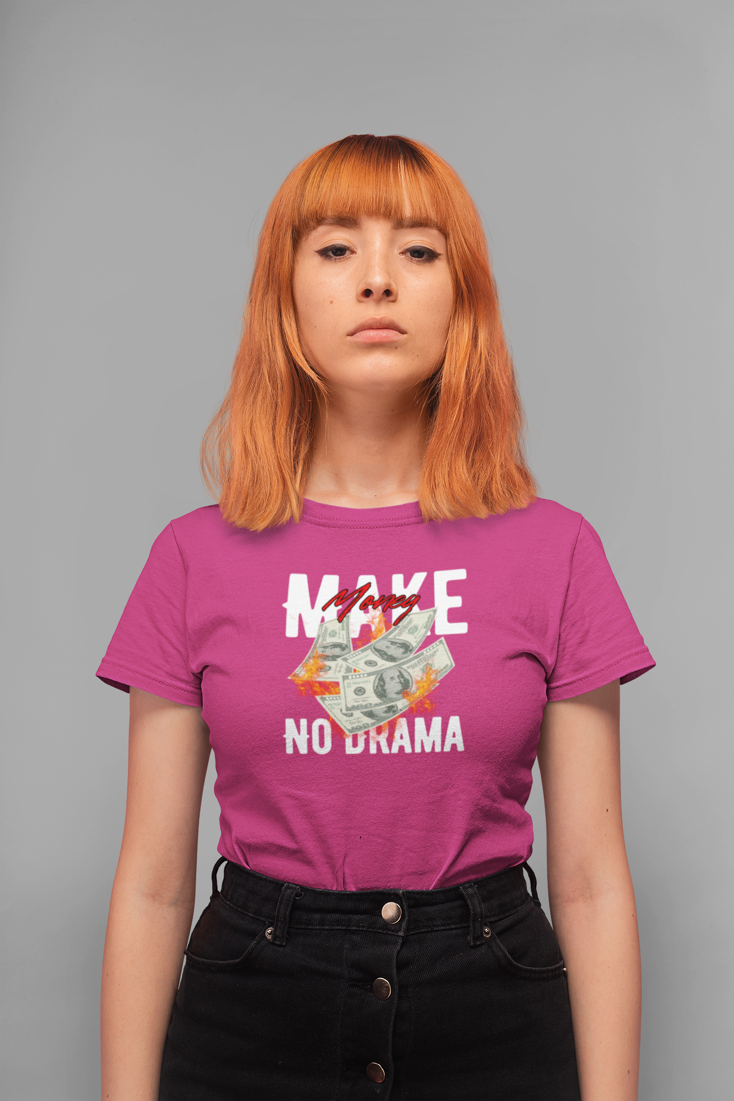 Make Money No Drama 100% Cotton T-Shirt