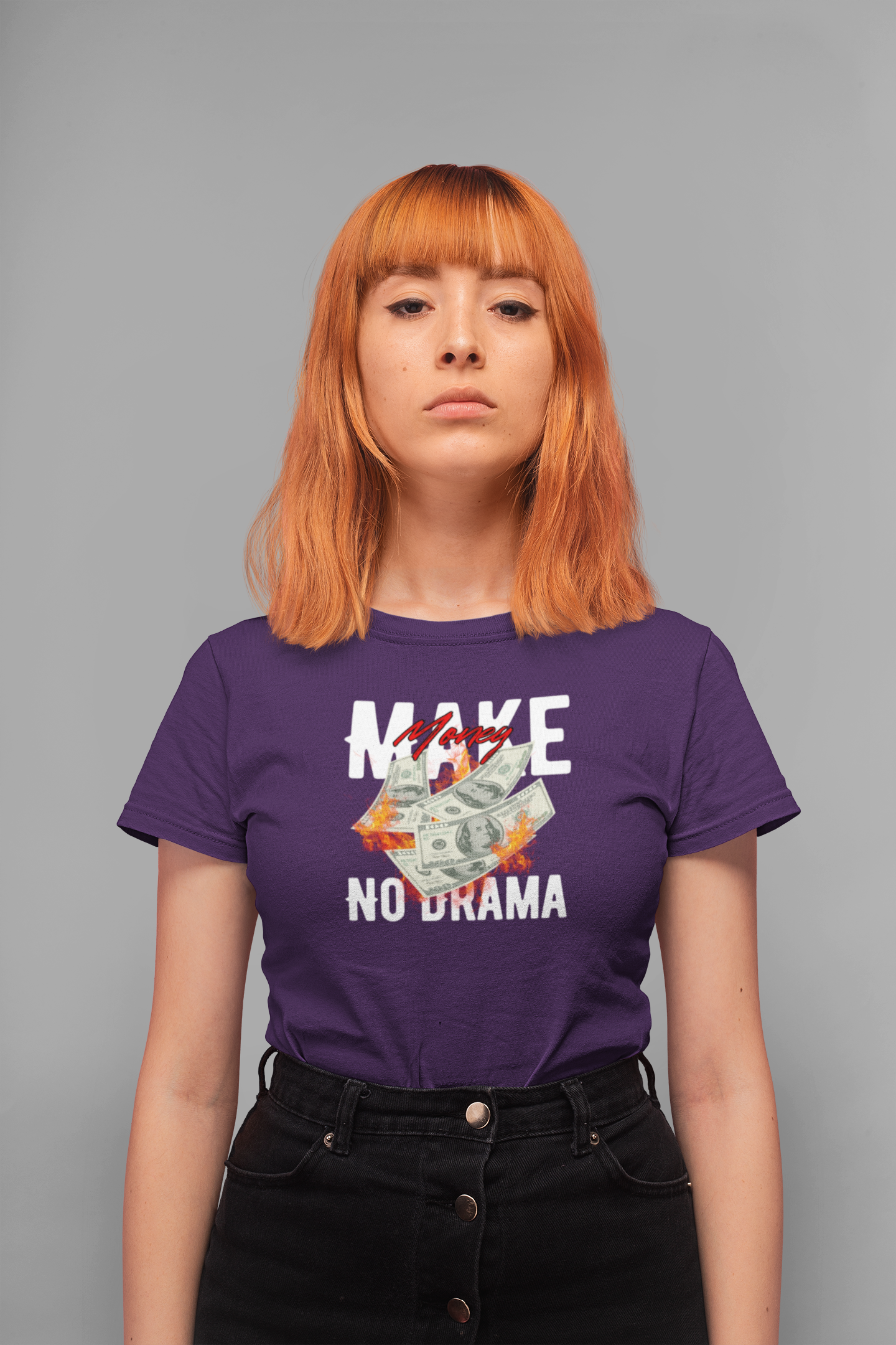 Make Money No Drama 100% Cotton T-Shirt