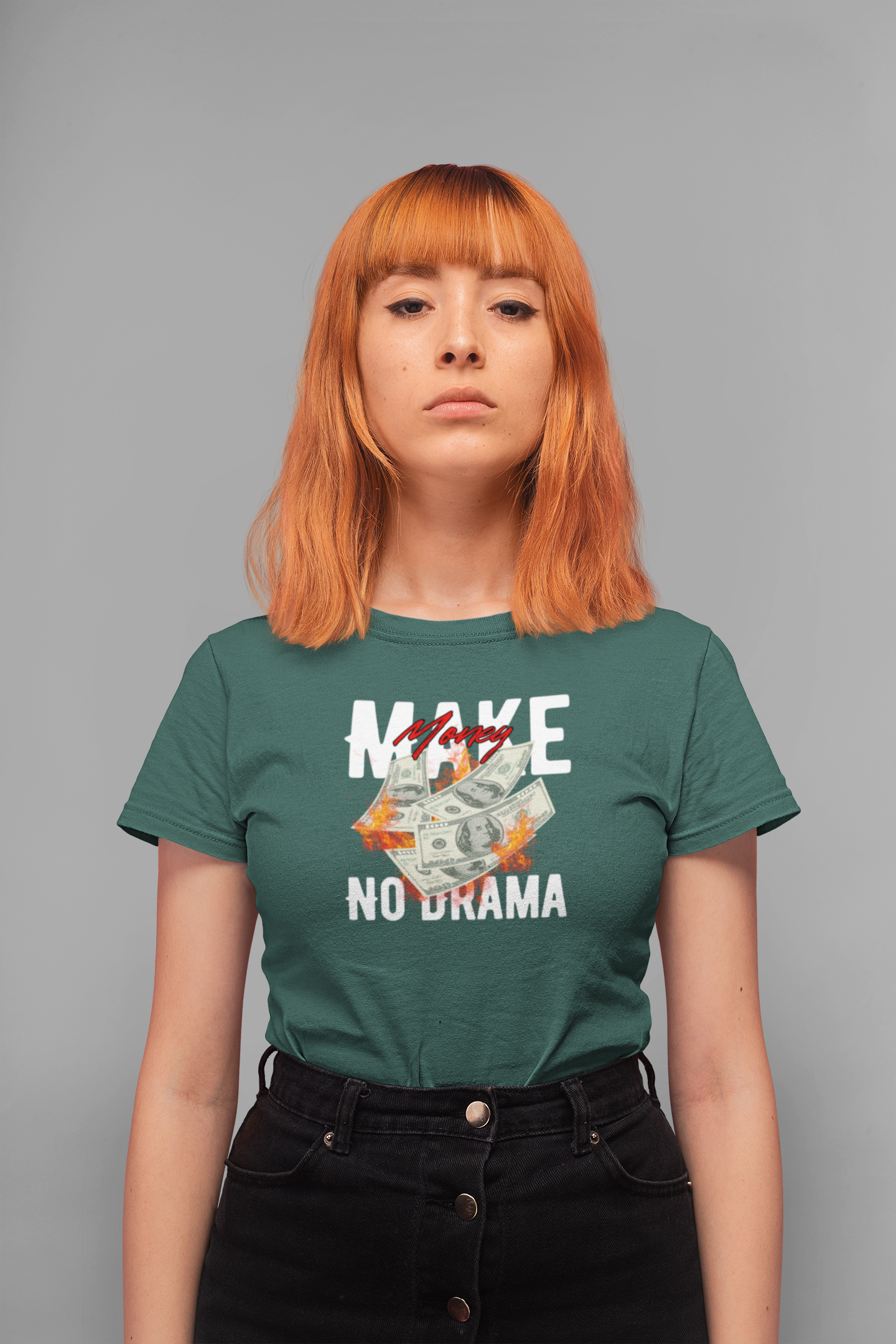Make Money No Drama 100% Cotton T-Shirt