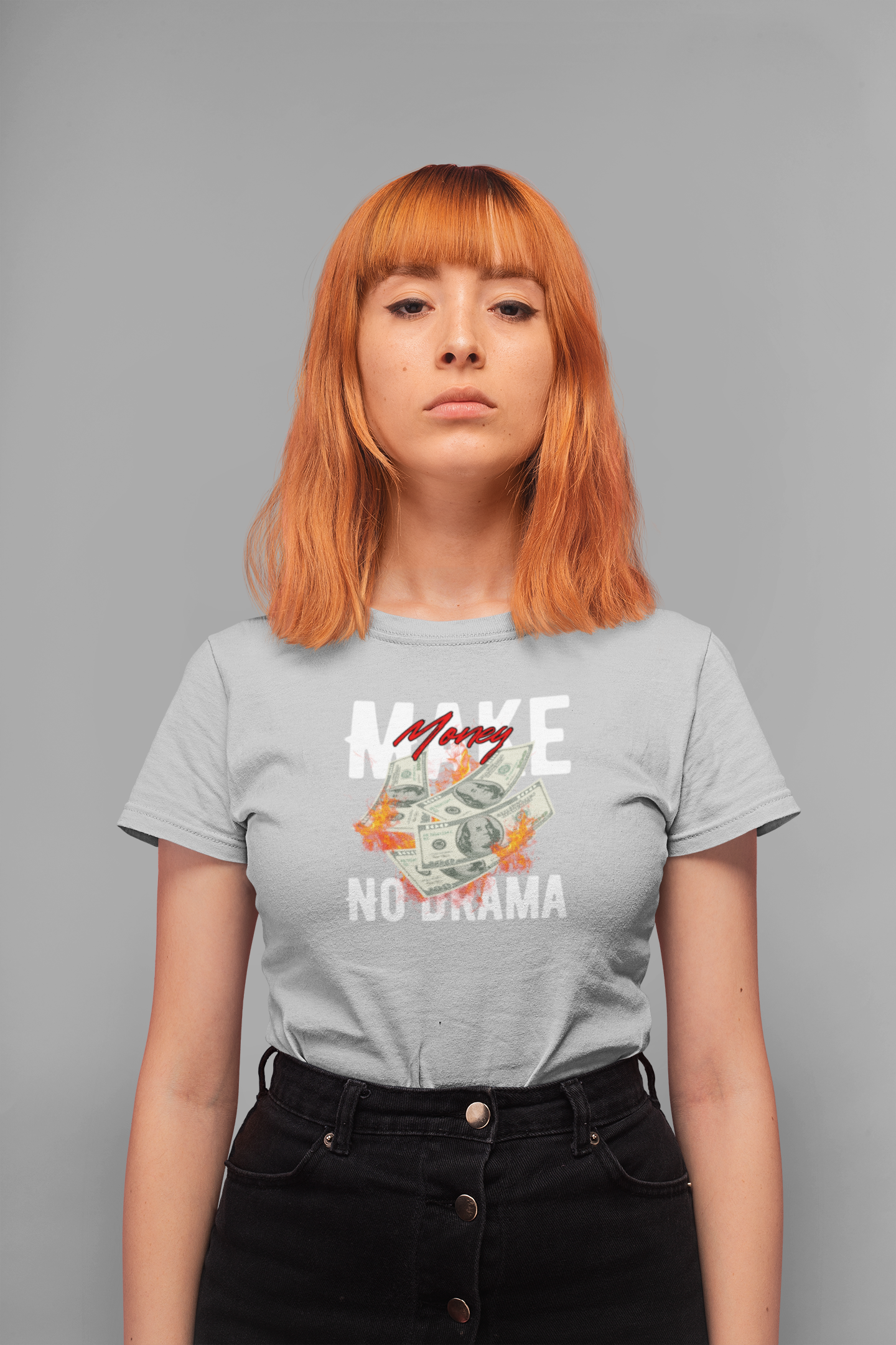Make Money No Drama 100% Cotton T-Shirt