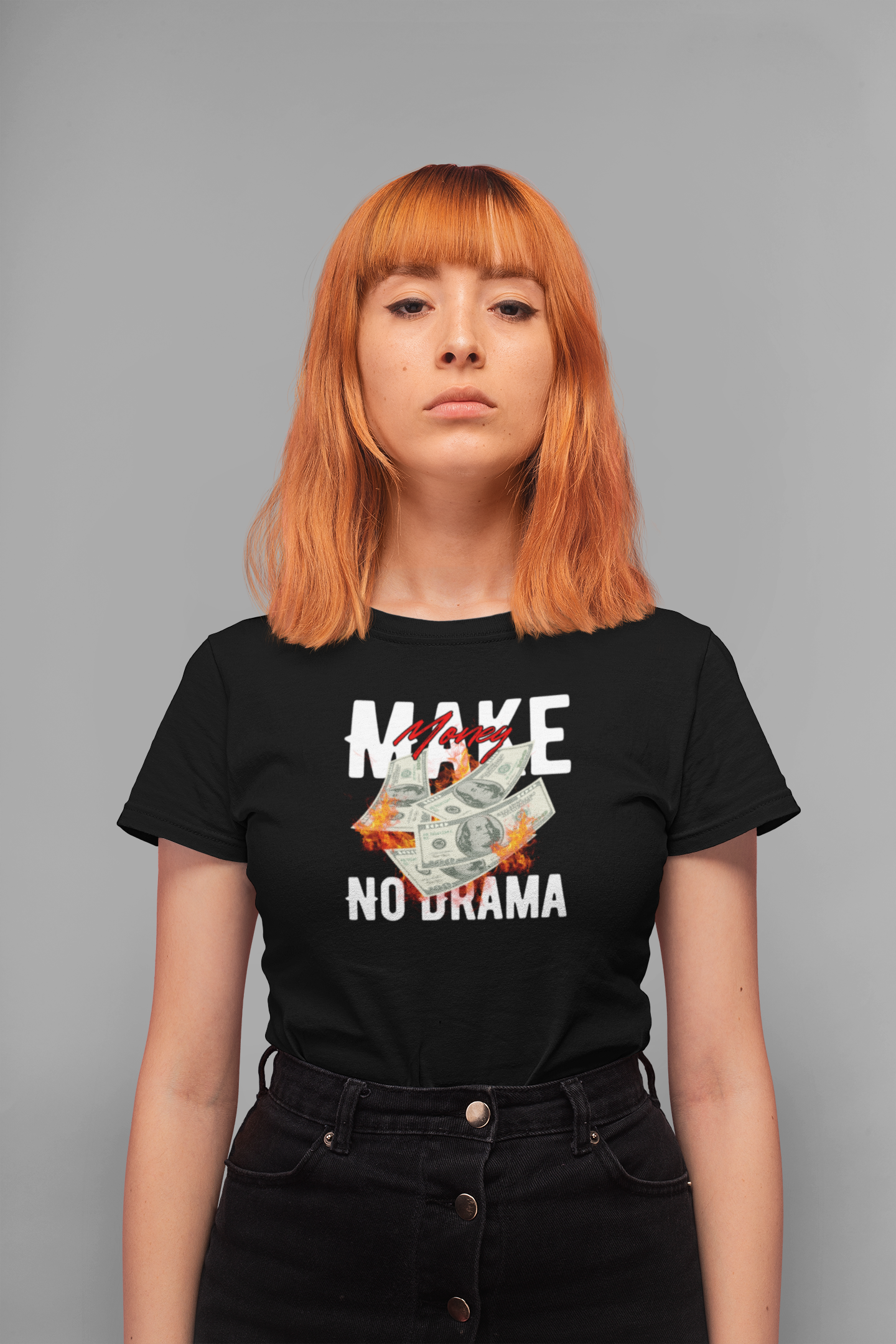 Make Money No Drama 100% Cotton T-Shirt