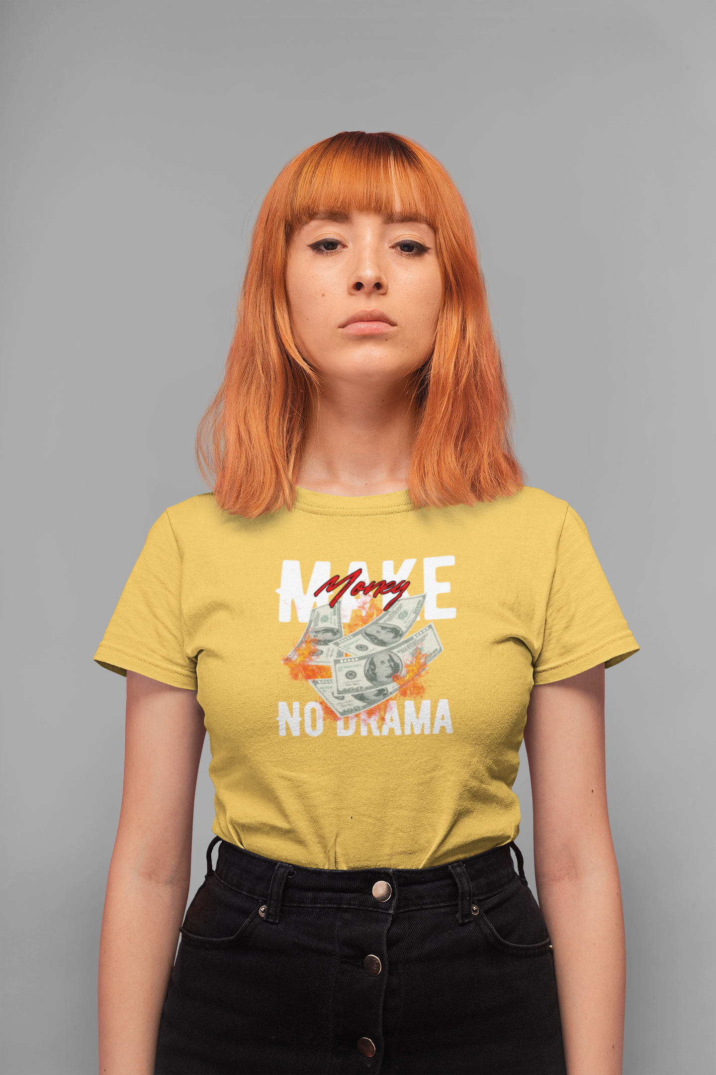 Make Money No Drama 100% Cotton T-Shirt