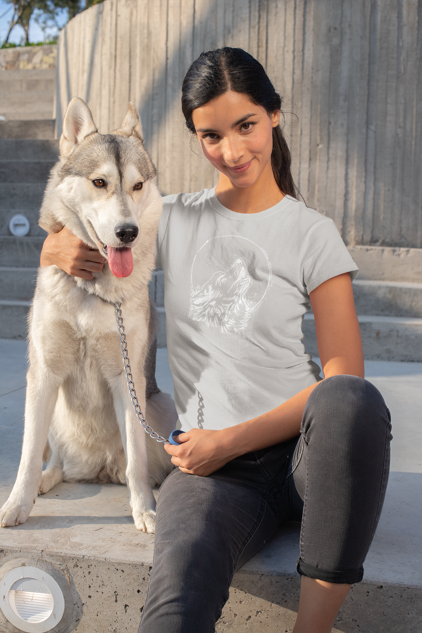 White Wolf Women's Cotton T-Shirt