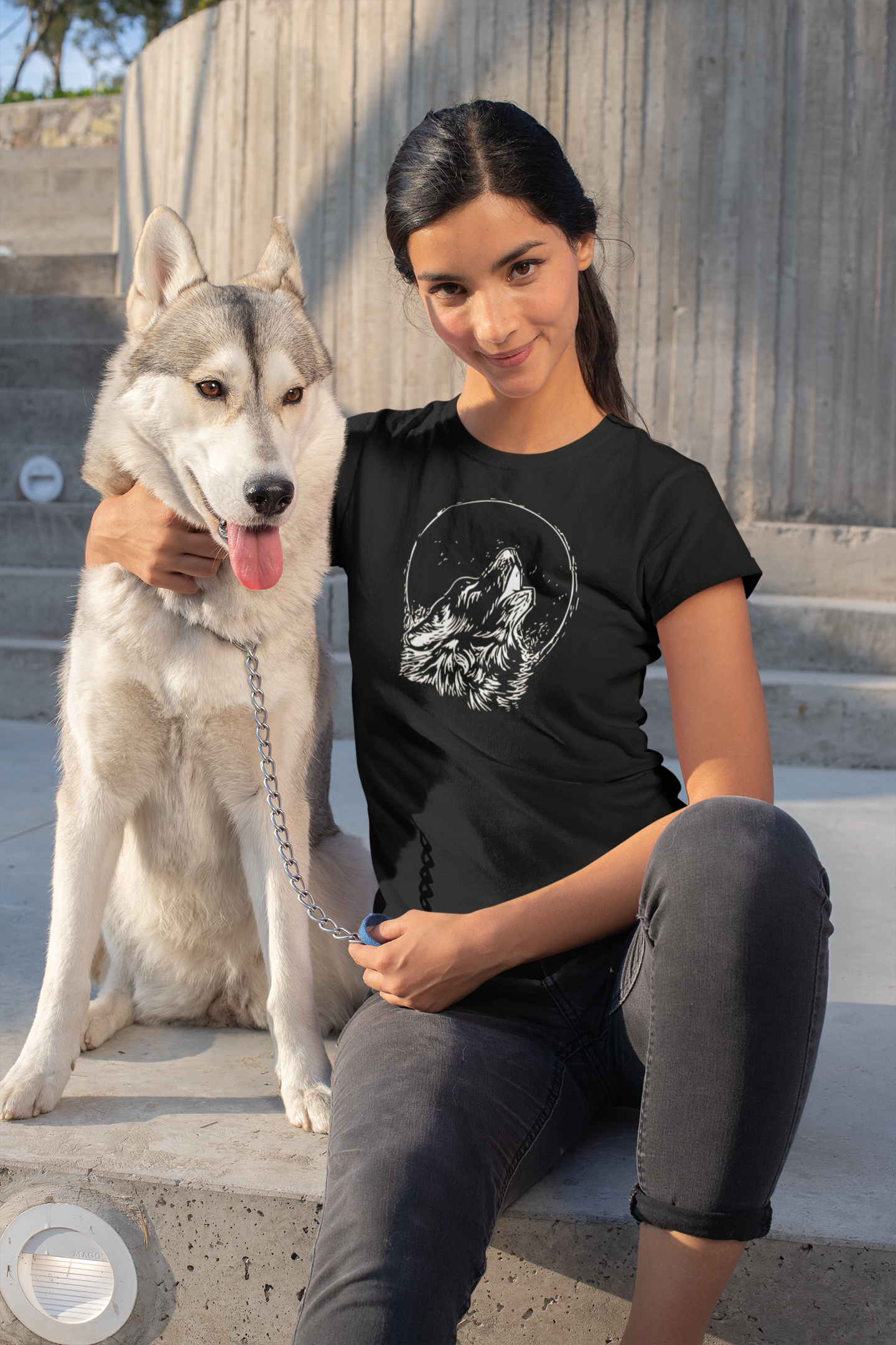 White Wolf Women's Cotton T-Shirt