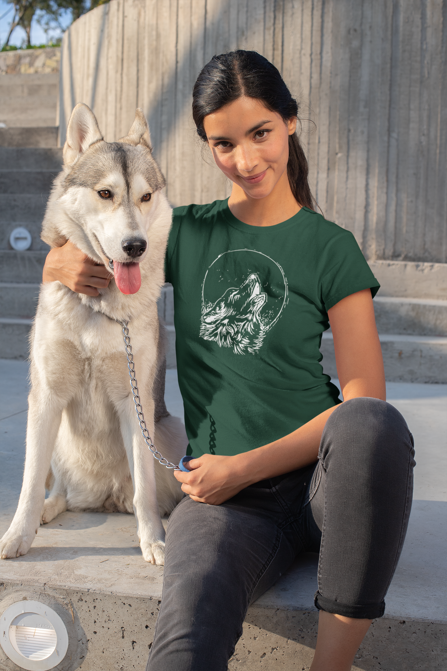 White Wolf Women's Cotton T-Shirt