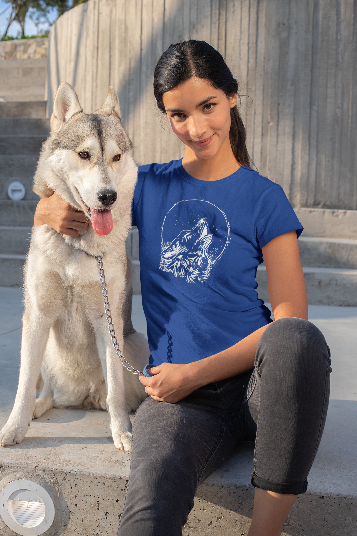 White Wolf Women's Cotton T-Shirt