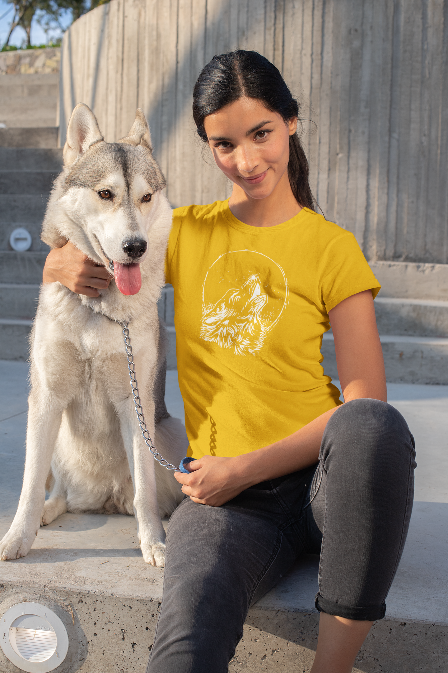 White Wolf Women's Cotton T-Shirt