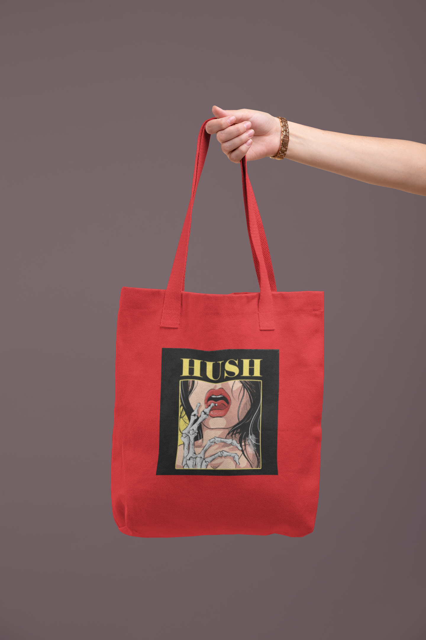 HUSH Zipper Tote Bag